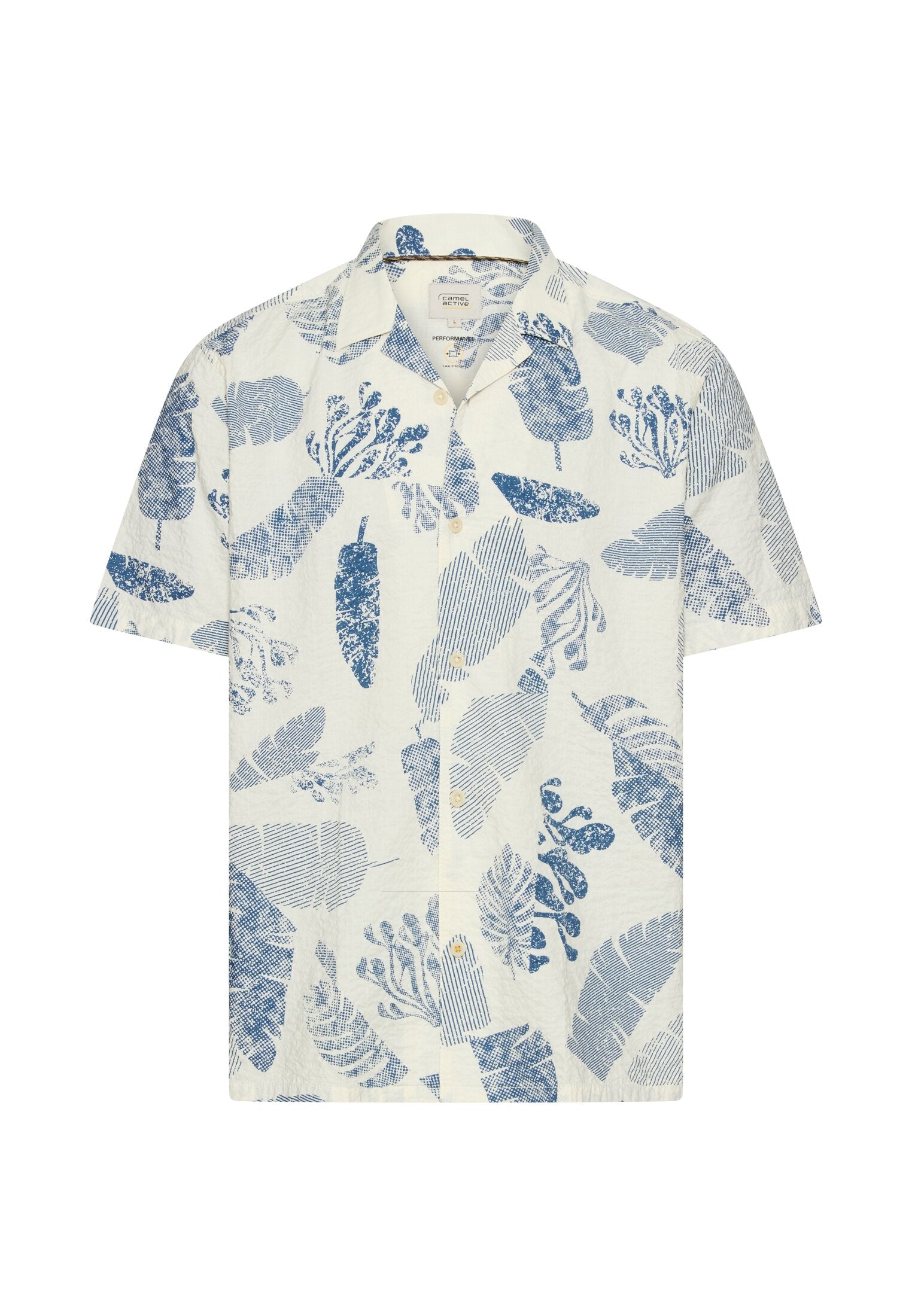 Camel active Herren Hemden kurz  Indigo Blue