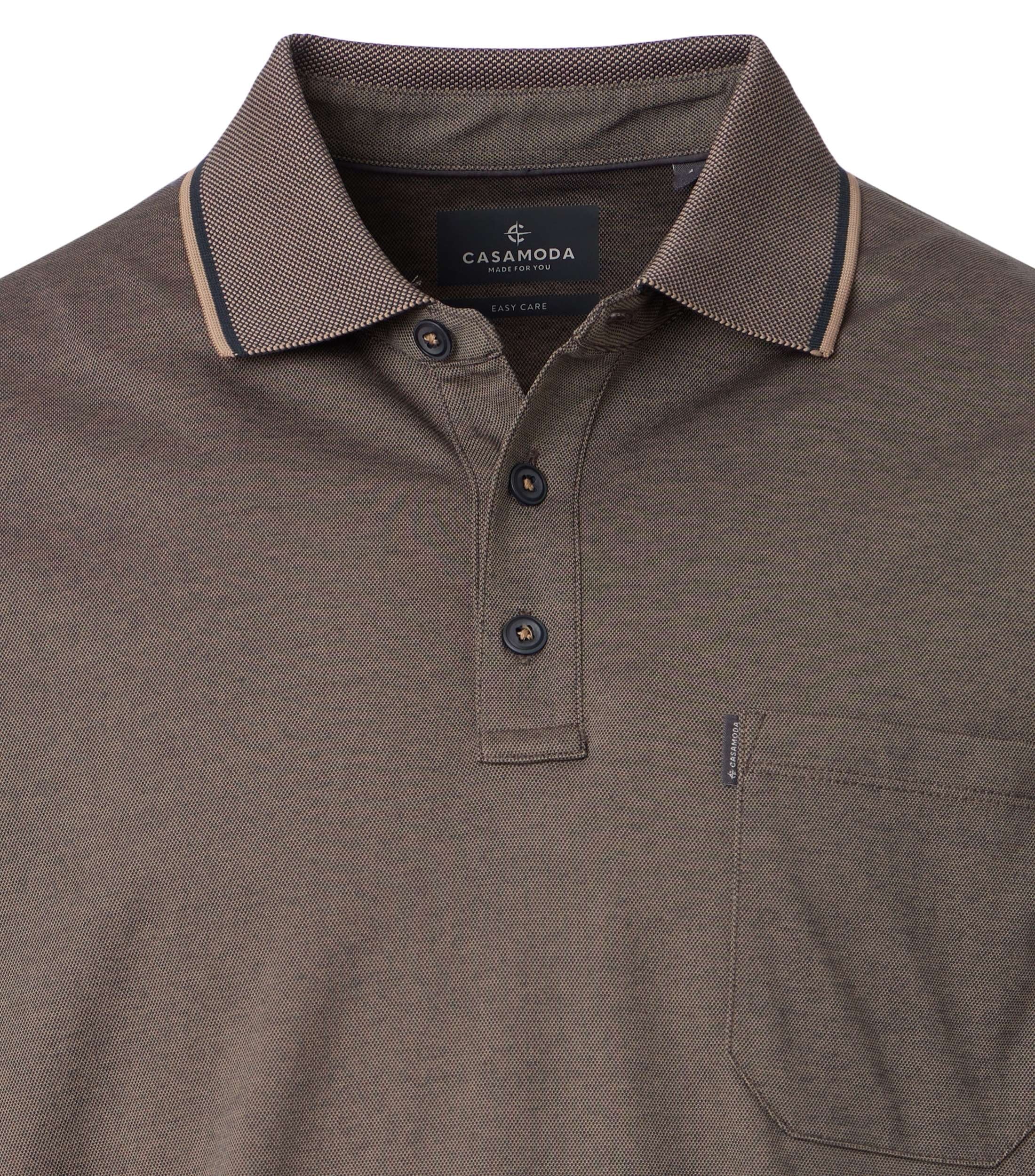 Casa Moda Herren Polo-Shirts  Beige