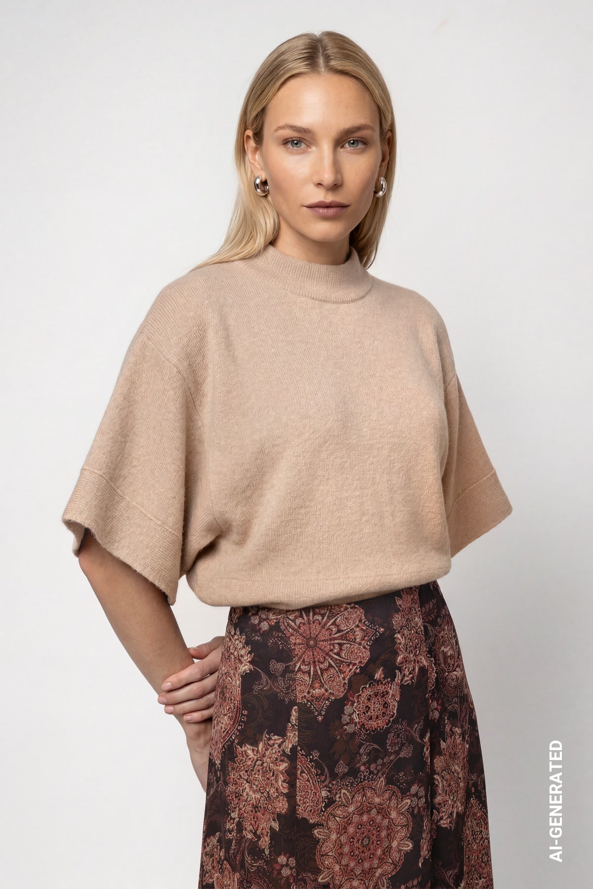 Monari Damen Pullover  Cappuccino