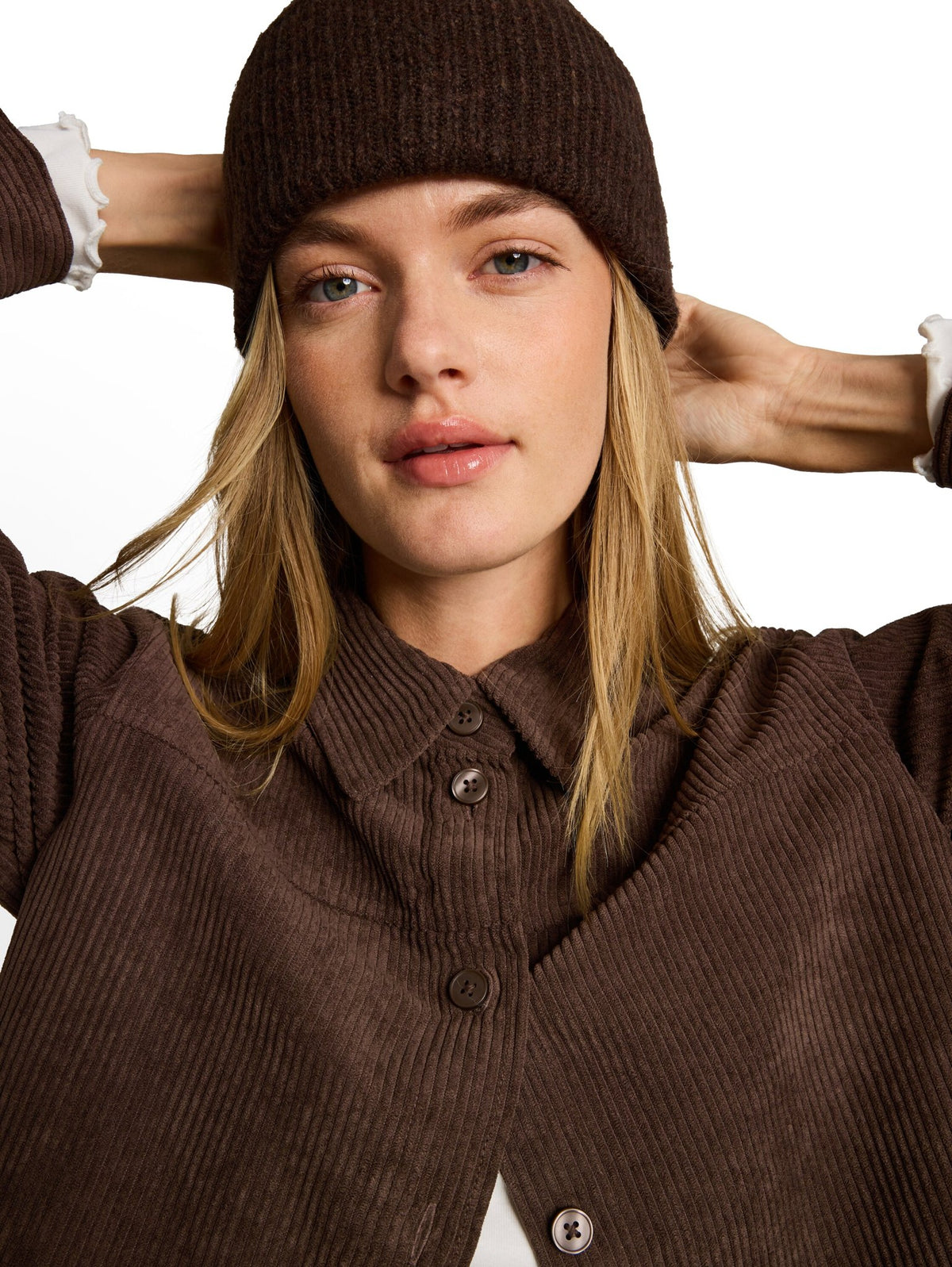 Tom Tailor denim Damen Blusen Cool Dark Brown