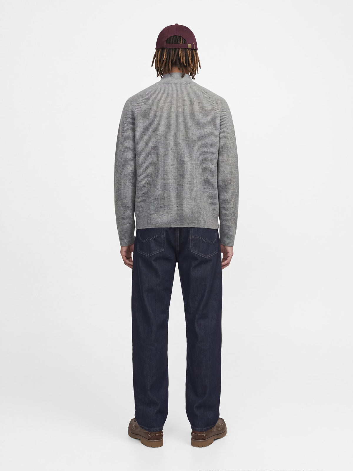 Jack & Jones Herren Strickjacken Light Grey Mela