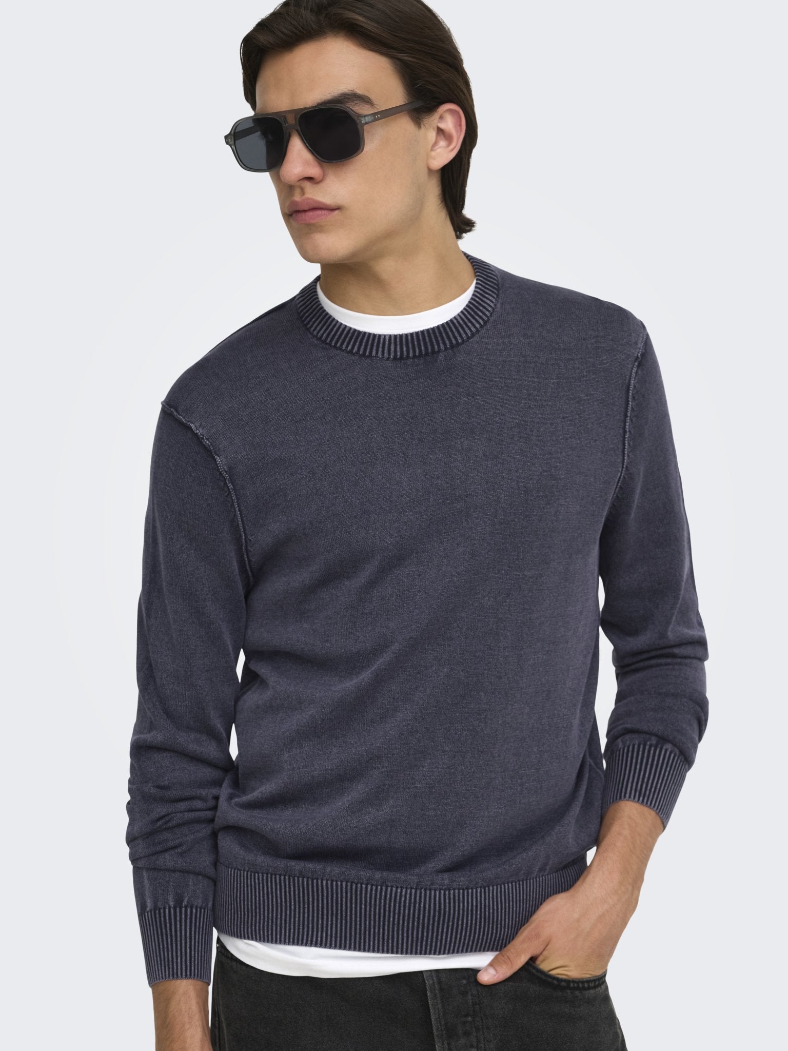 Only & Sons Herren Pullover Dark Sapphire