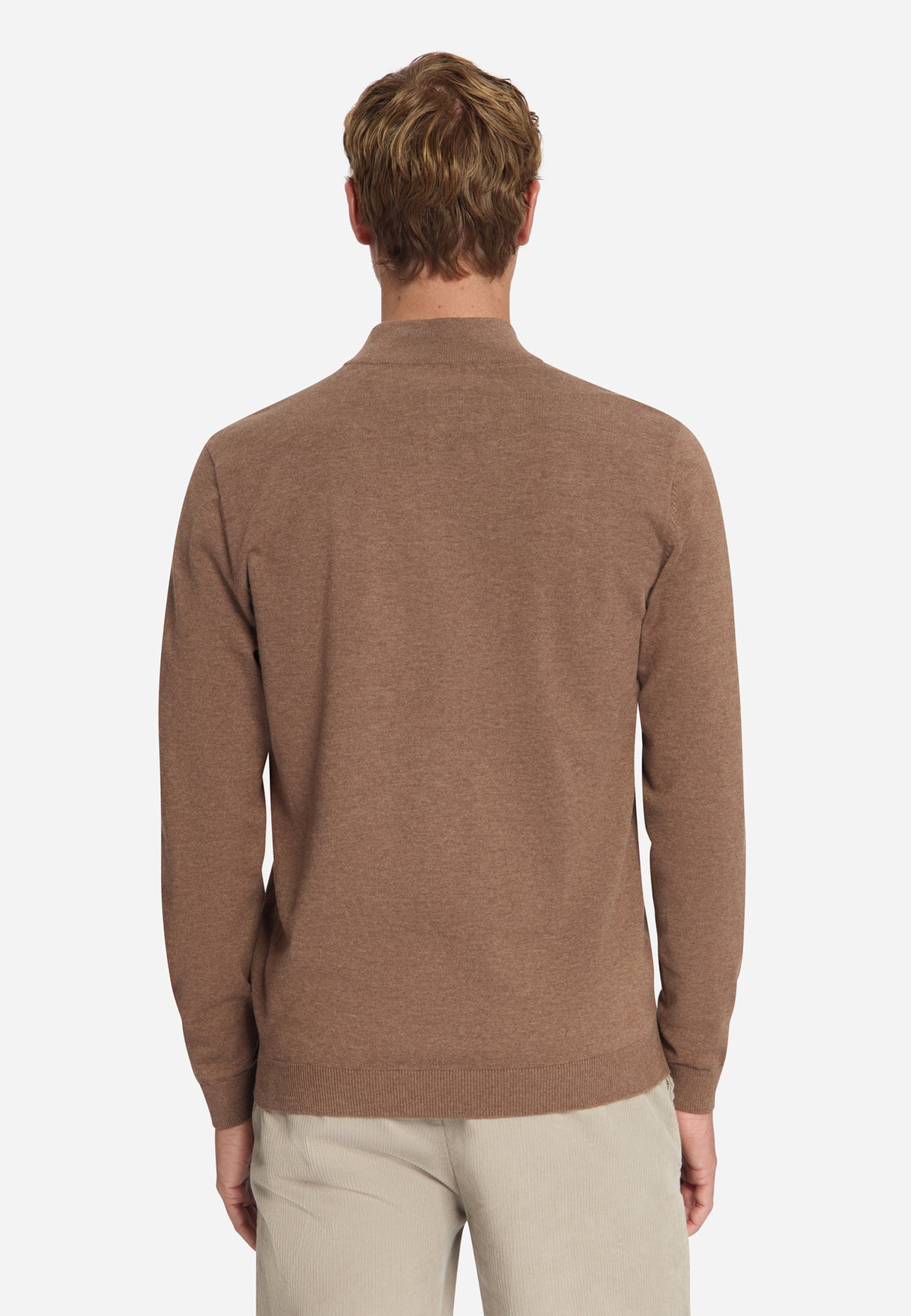 No Excess Herren Pullover Light Brown