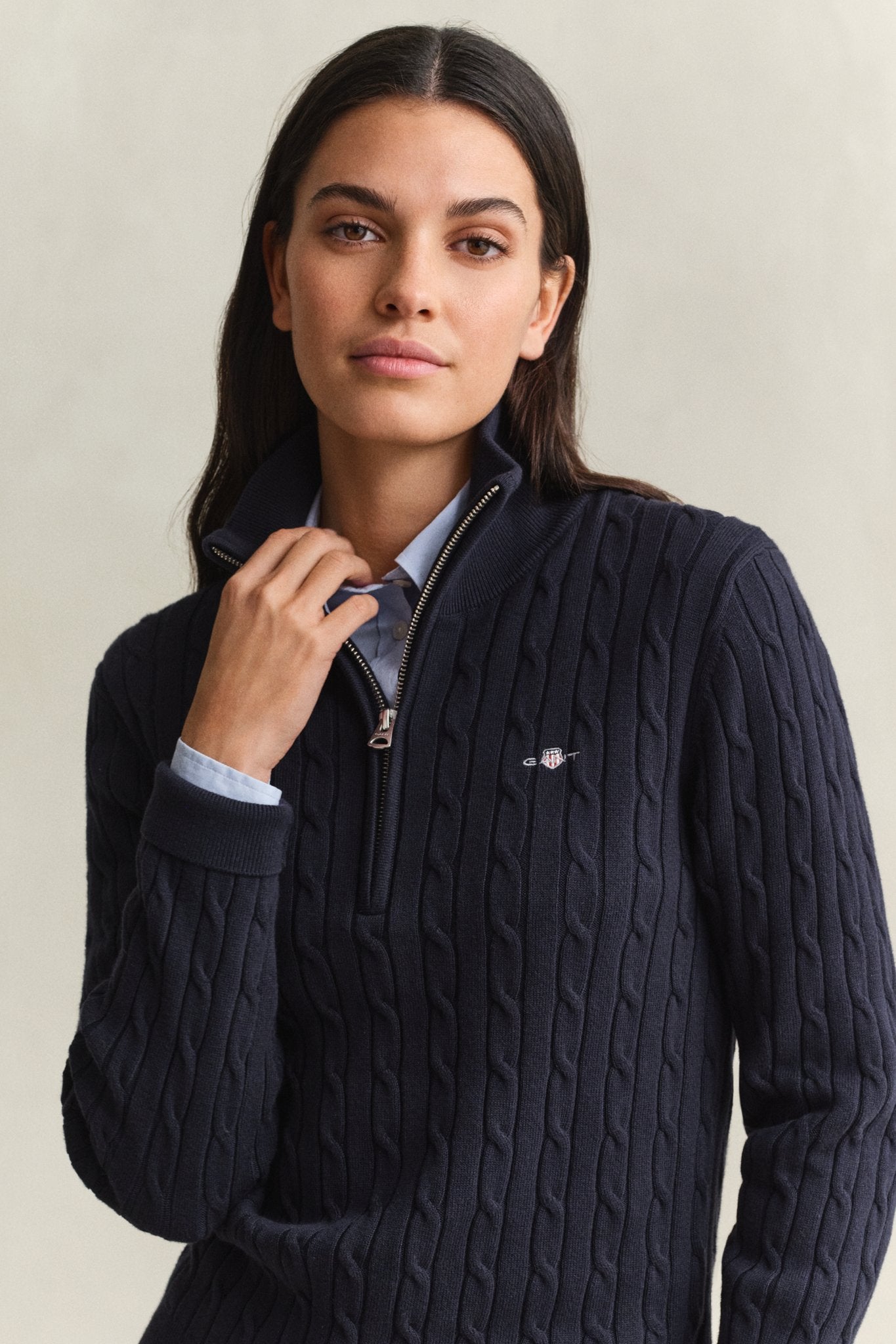 Gant Damen Sweatshirts Evening Blu