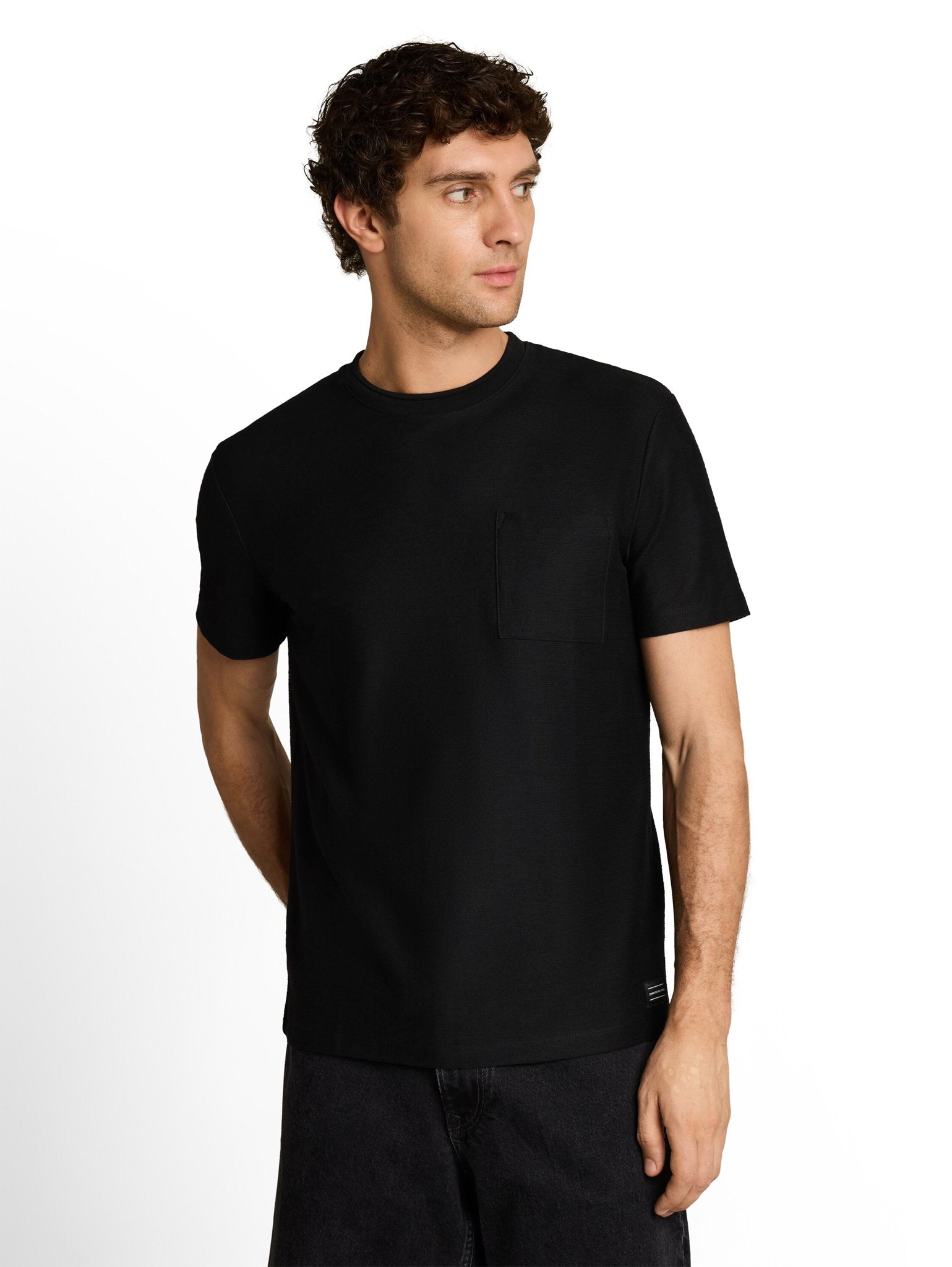 Tom Tailor denim Herren T-Shirts kurz Black