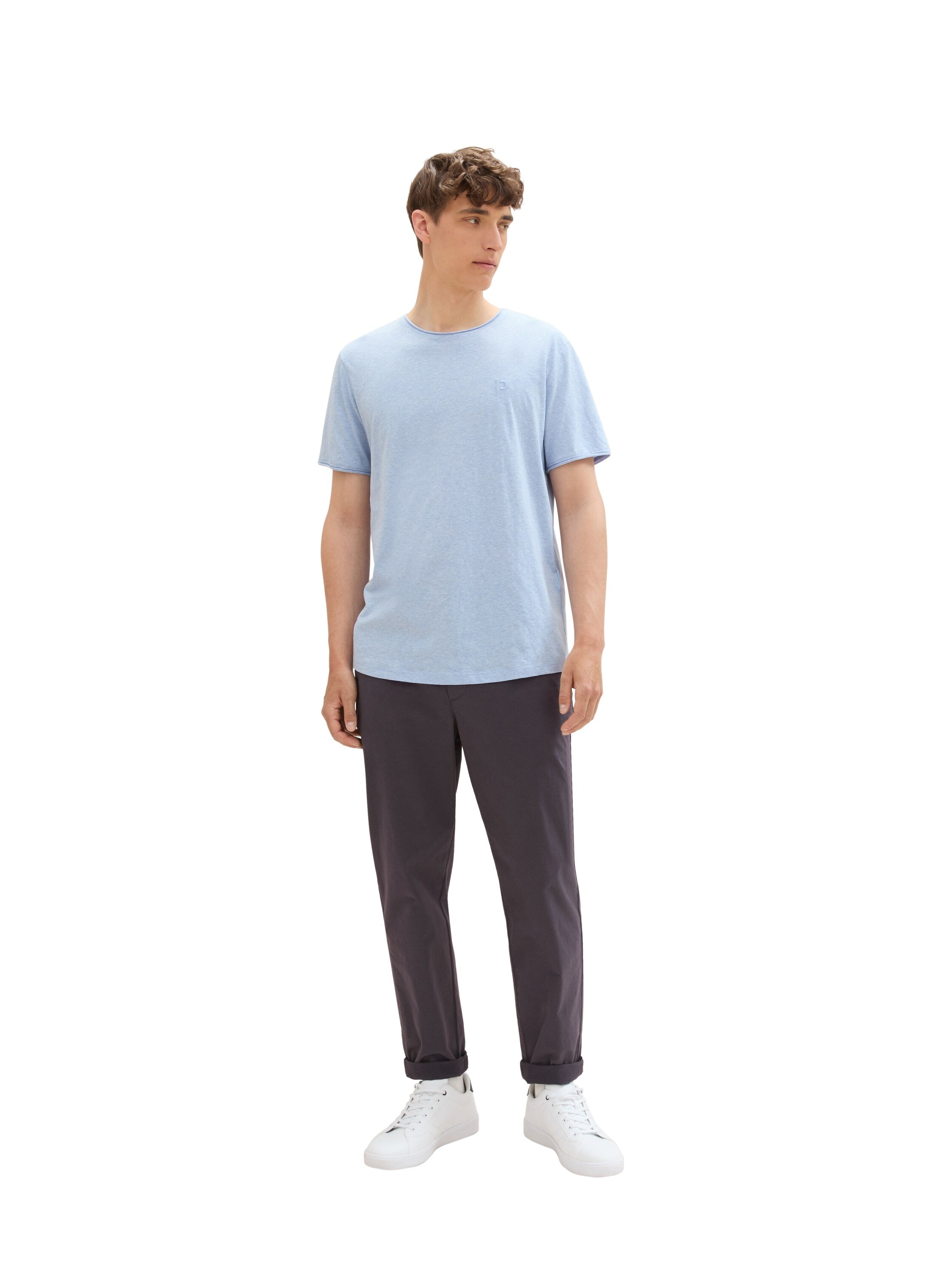 Tom Tailor denim Herren T-Shirts kurz Brunnera Blue