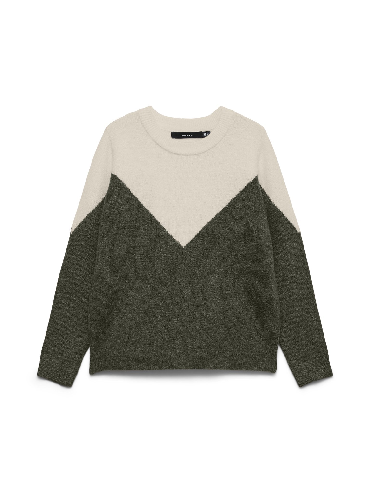 Vero Moda Damen Pullover Birch/W. Forest