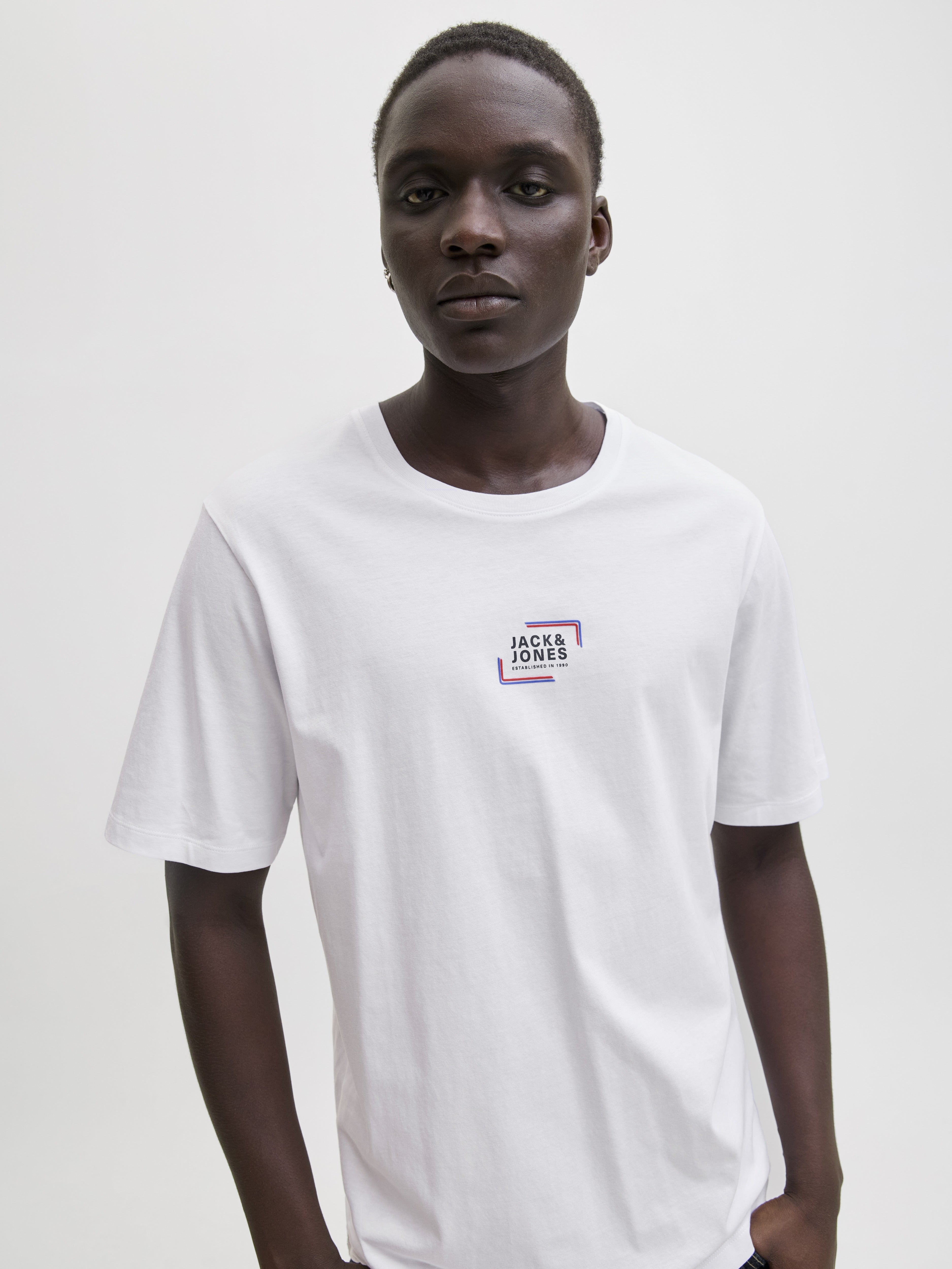 Jack & Jones Herren T-Shirts kurz White