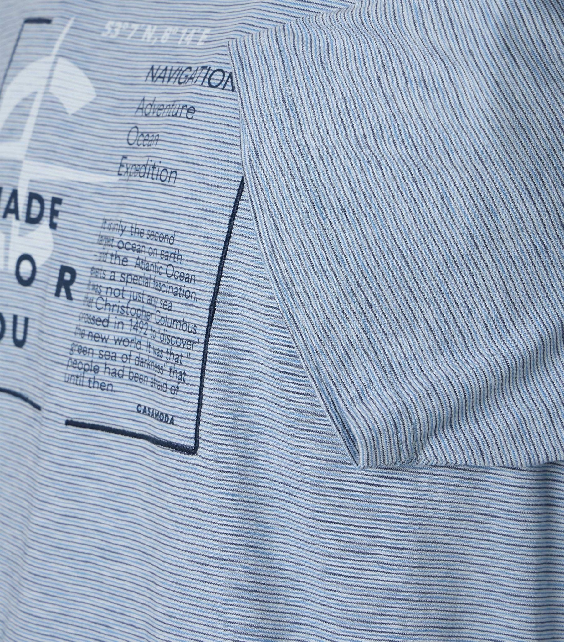Casa Moda Herren T-Shirts kurz  Blau