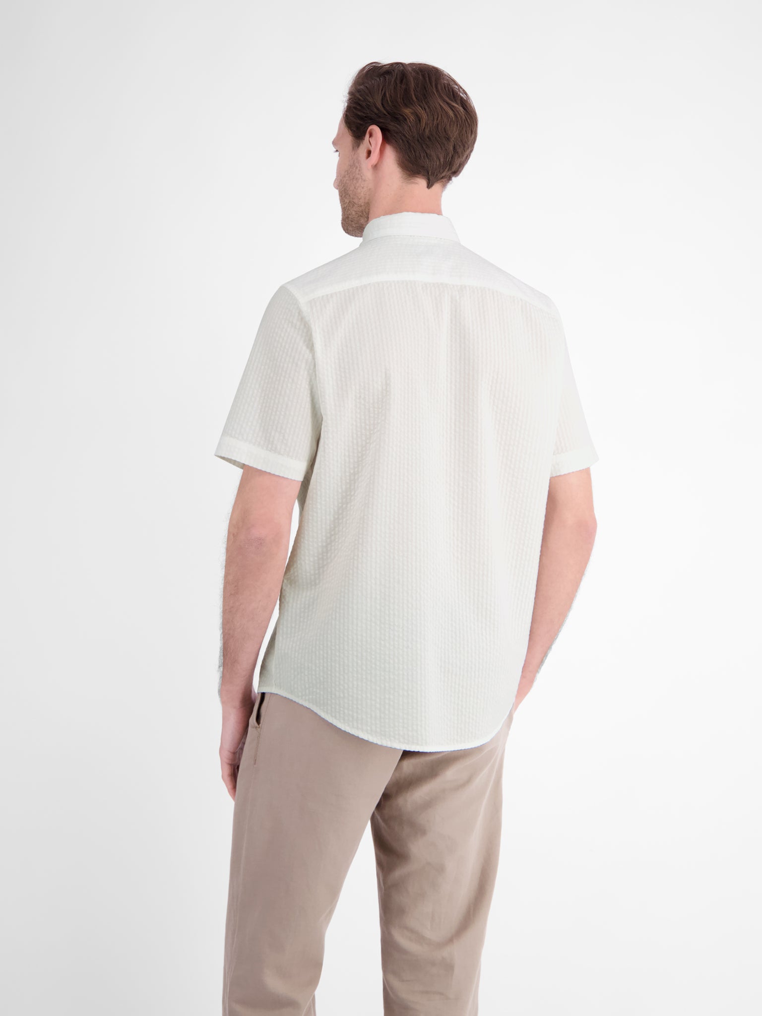 Lerros Herren Hemden kurz White