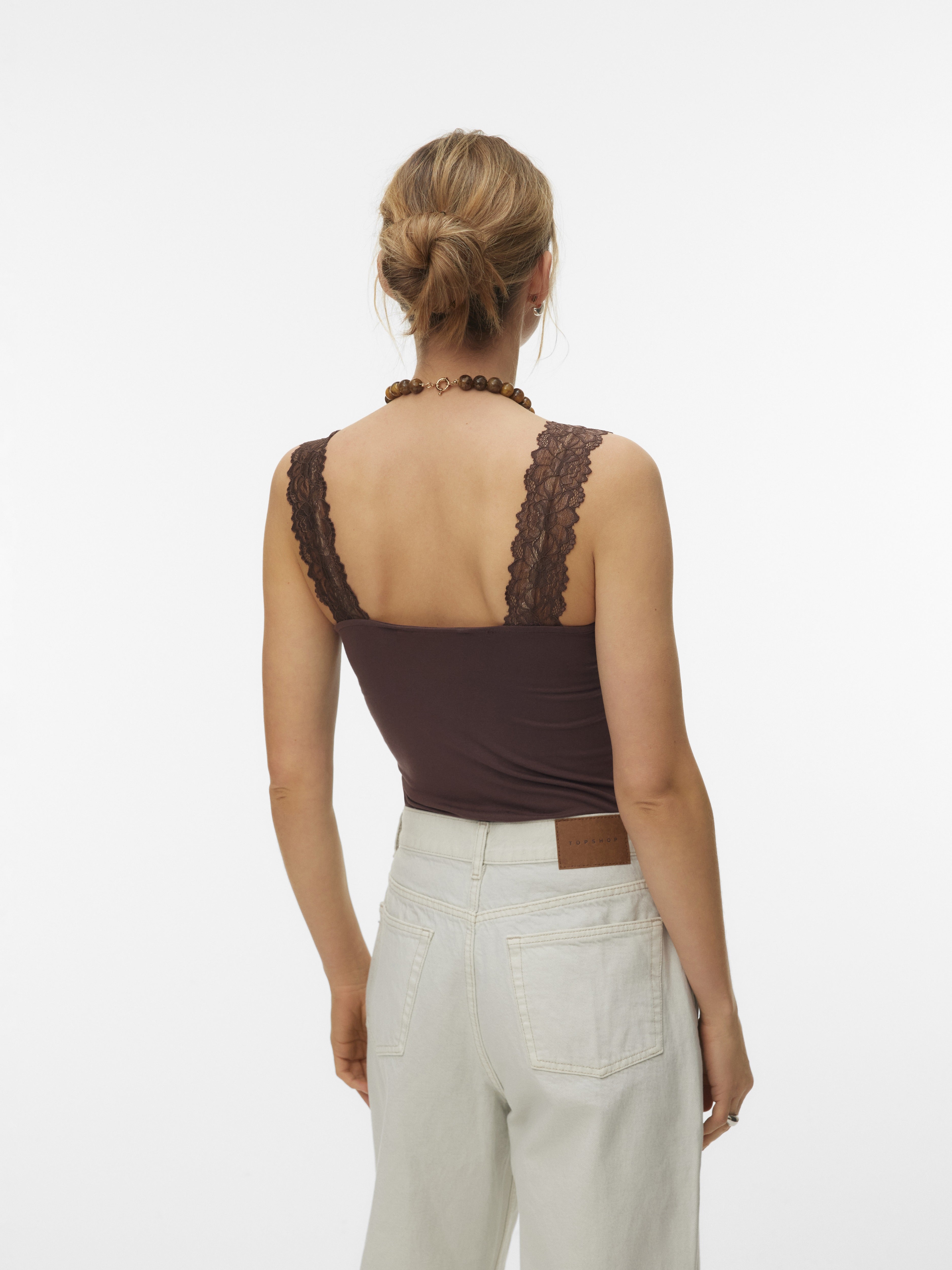 Vero Moda Damen T-Shirts Chocolate Marti