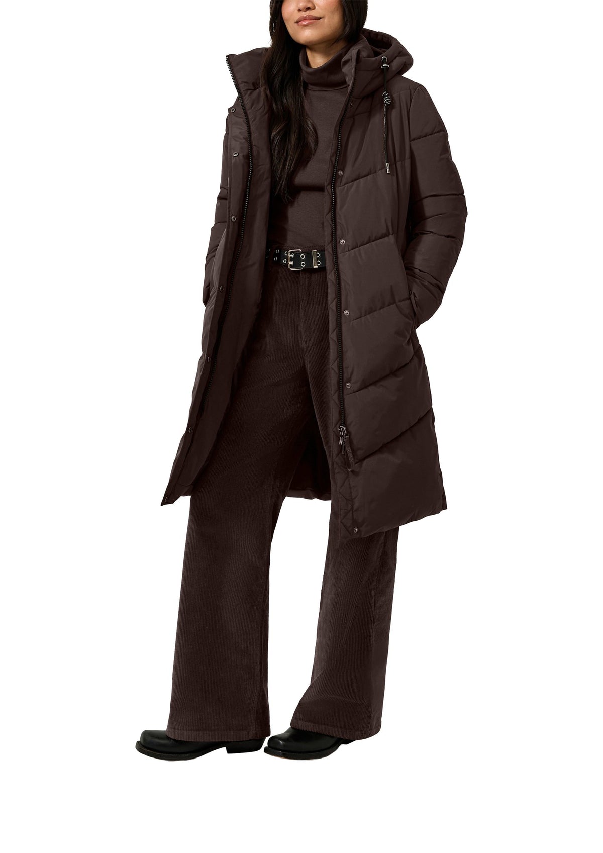 QS by S.Oliver Damen Mantel  Brown