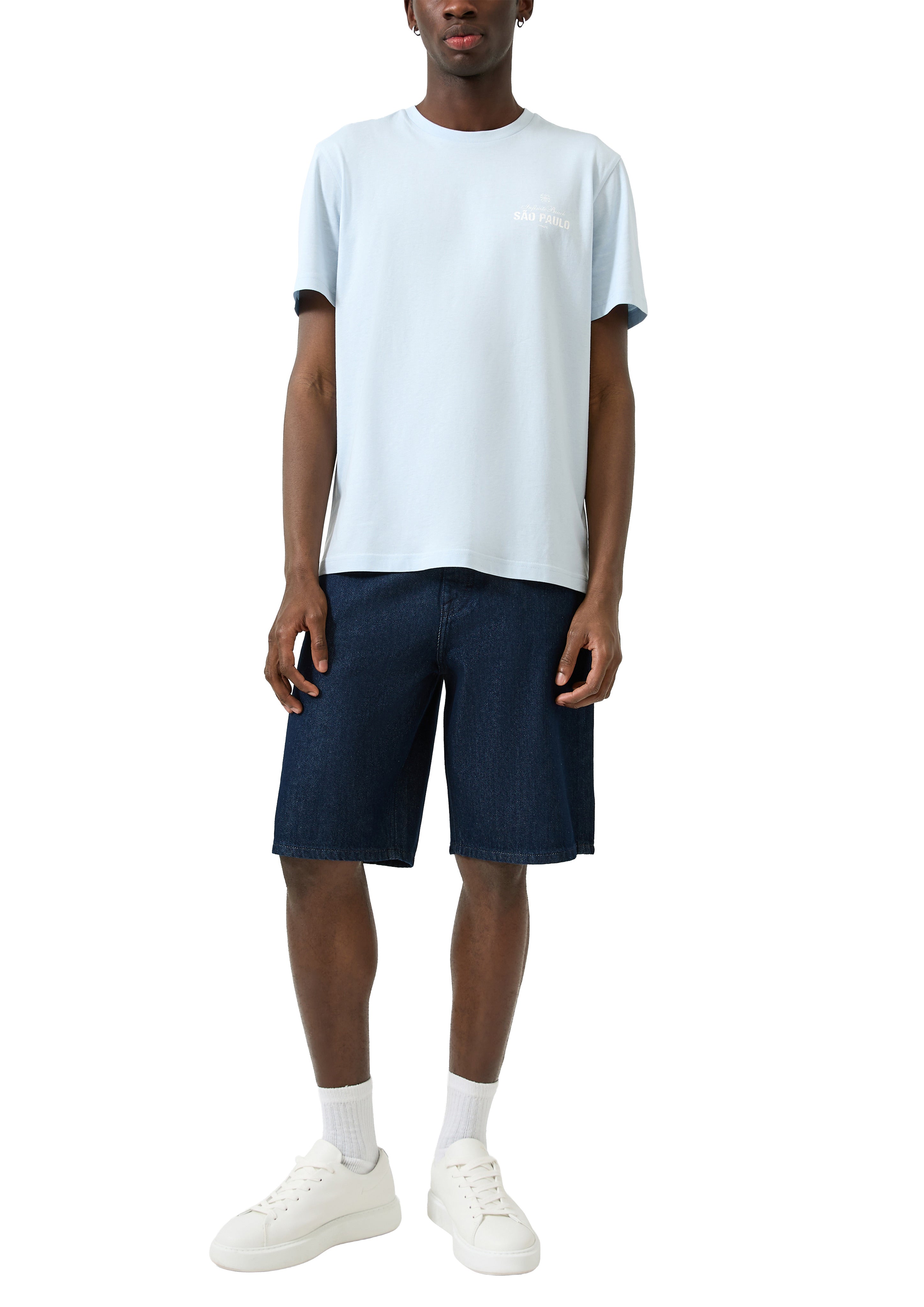 QS by S.Oliver Herren T-Shirts kurz Blue