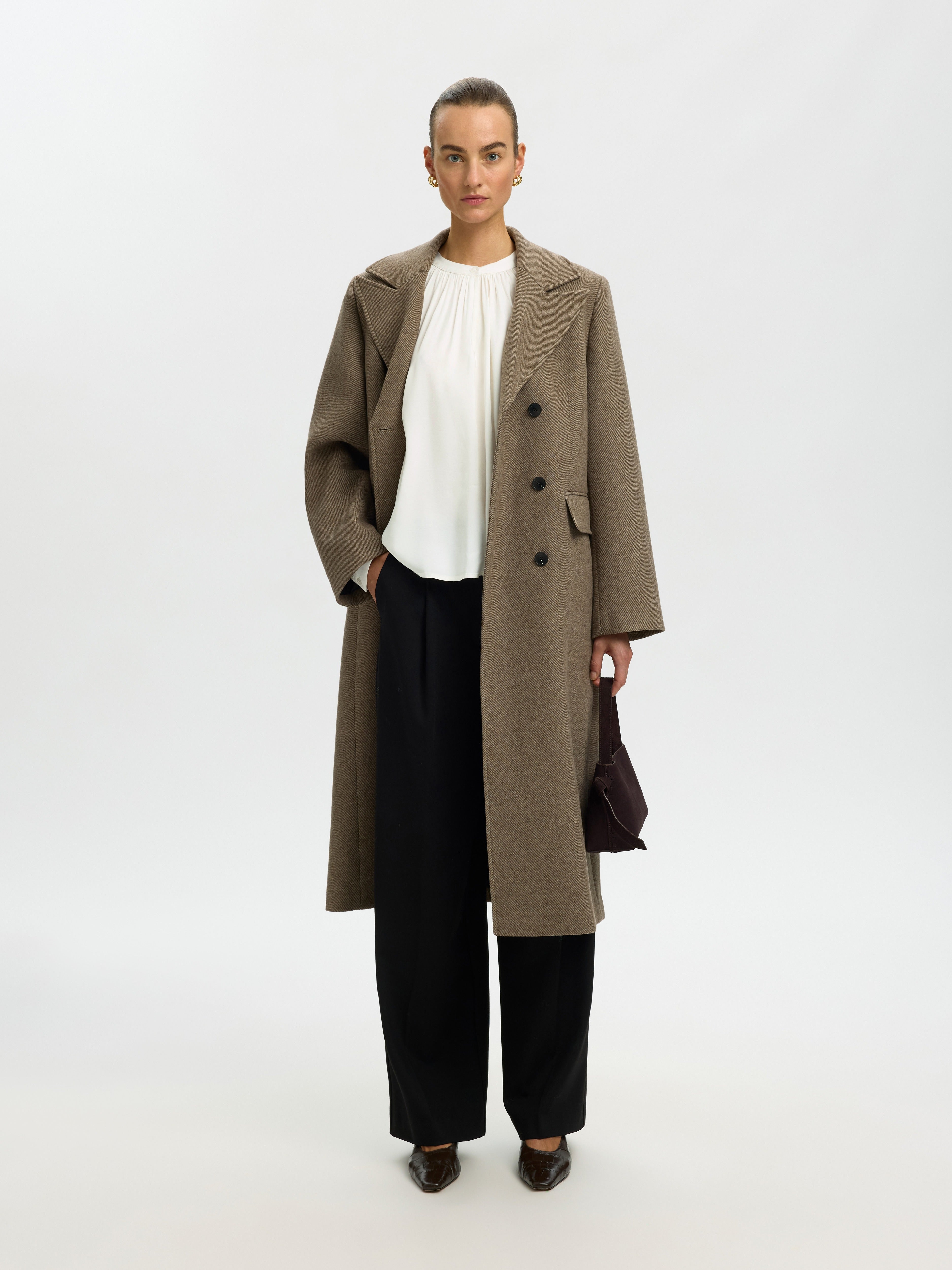 Selected Femme Damen Blusen Egret