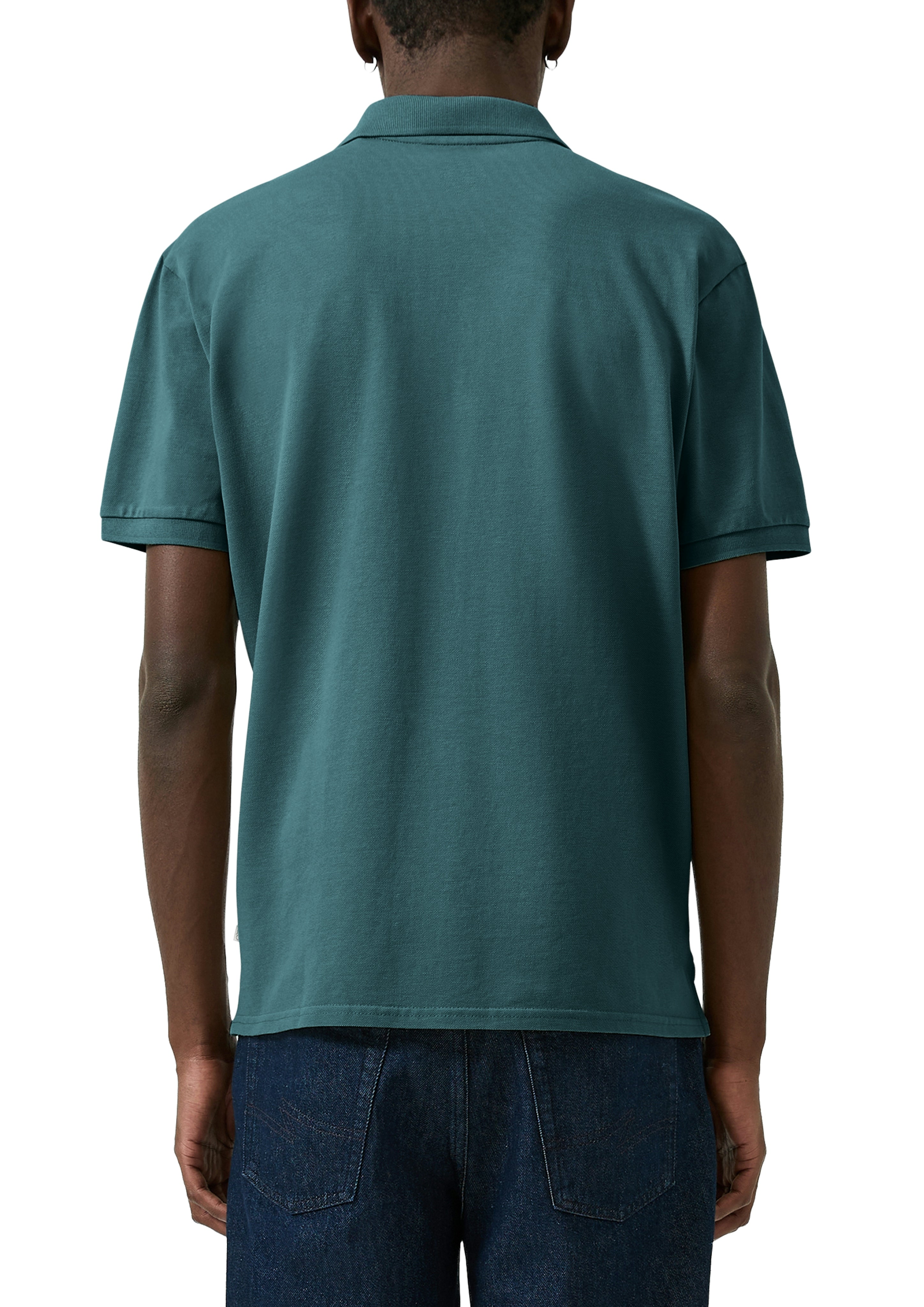 QS by S.Oliver Herren Polo-Shirts Blue Green