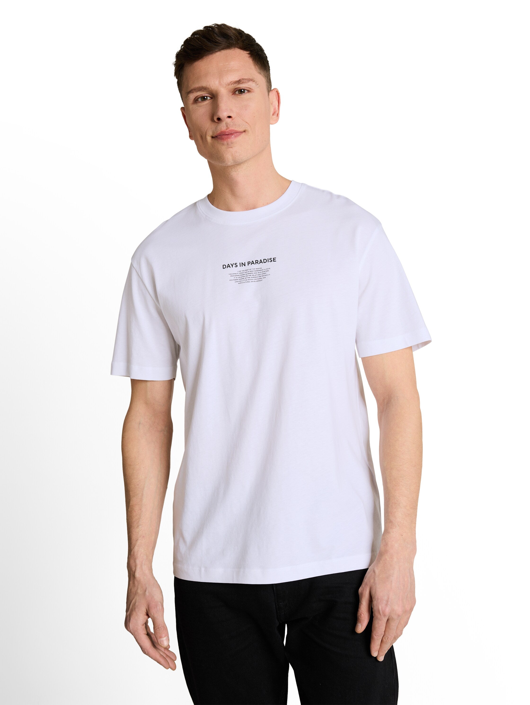 Tom Tailor denim Herren T-Shirts kurz White