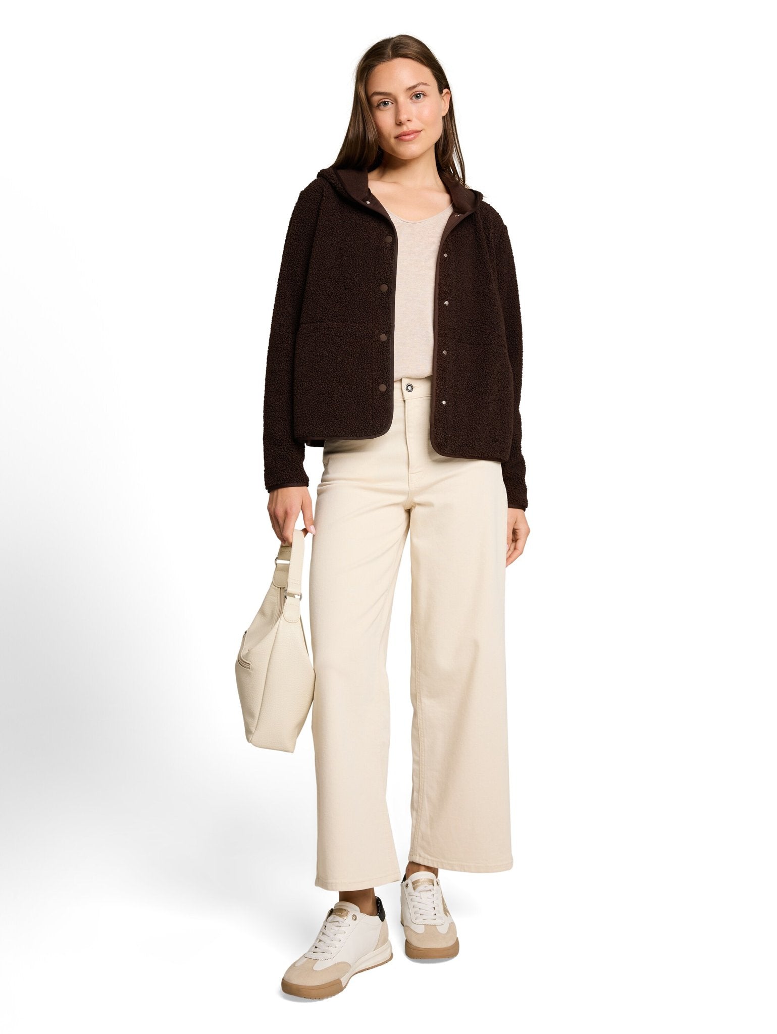 Tom Tailor Damen Sweatshirts Java Dark Brown