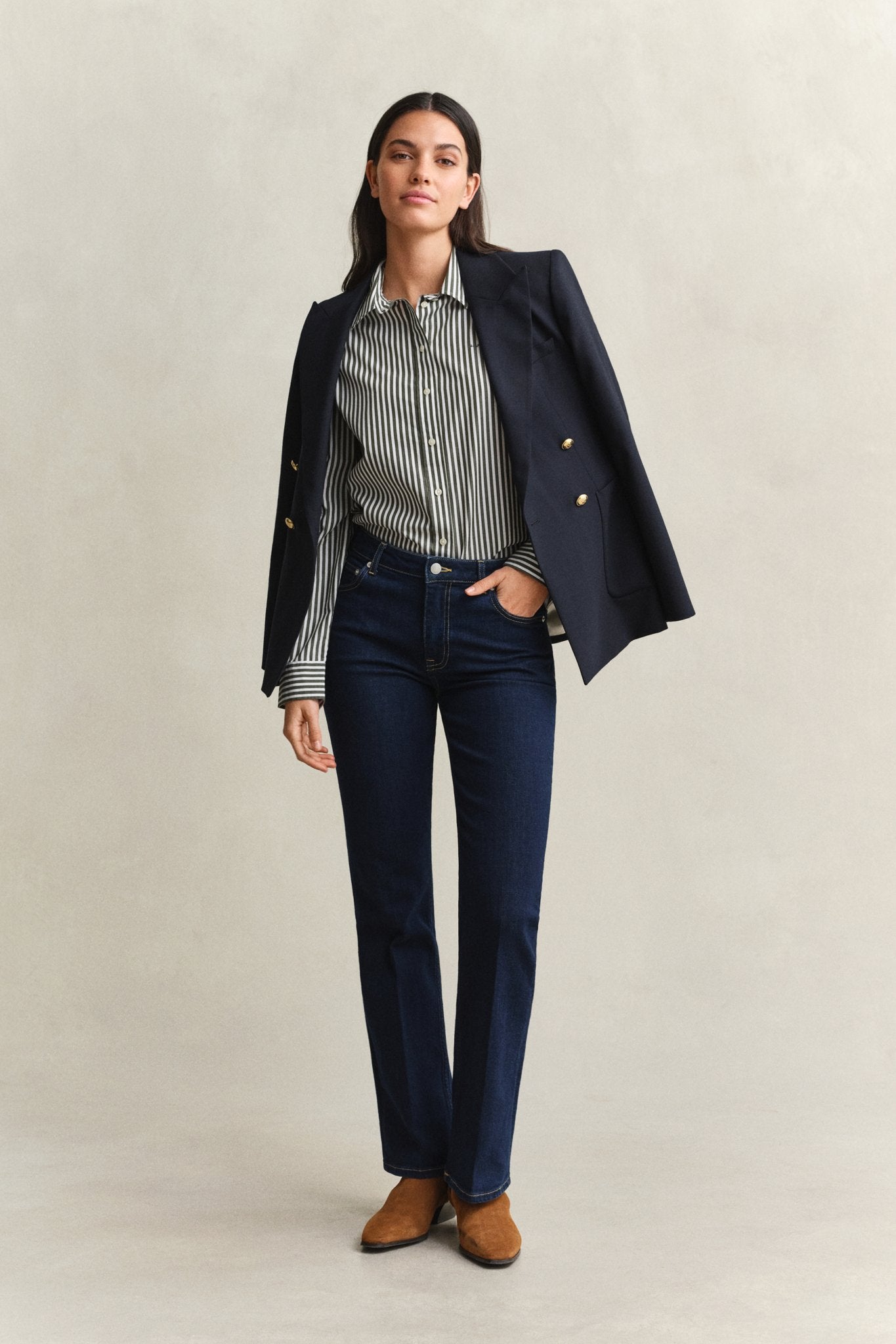 Gant Damen Blusen Mossy Green