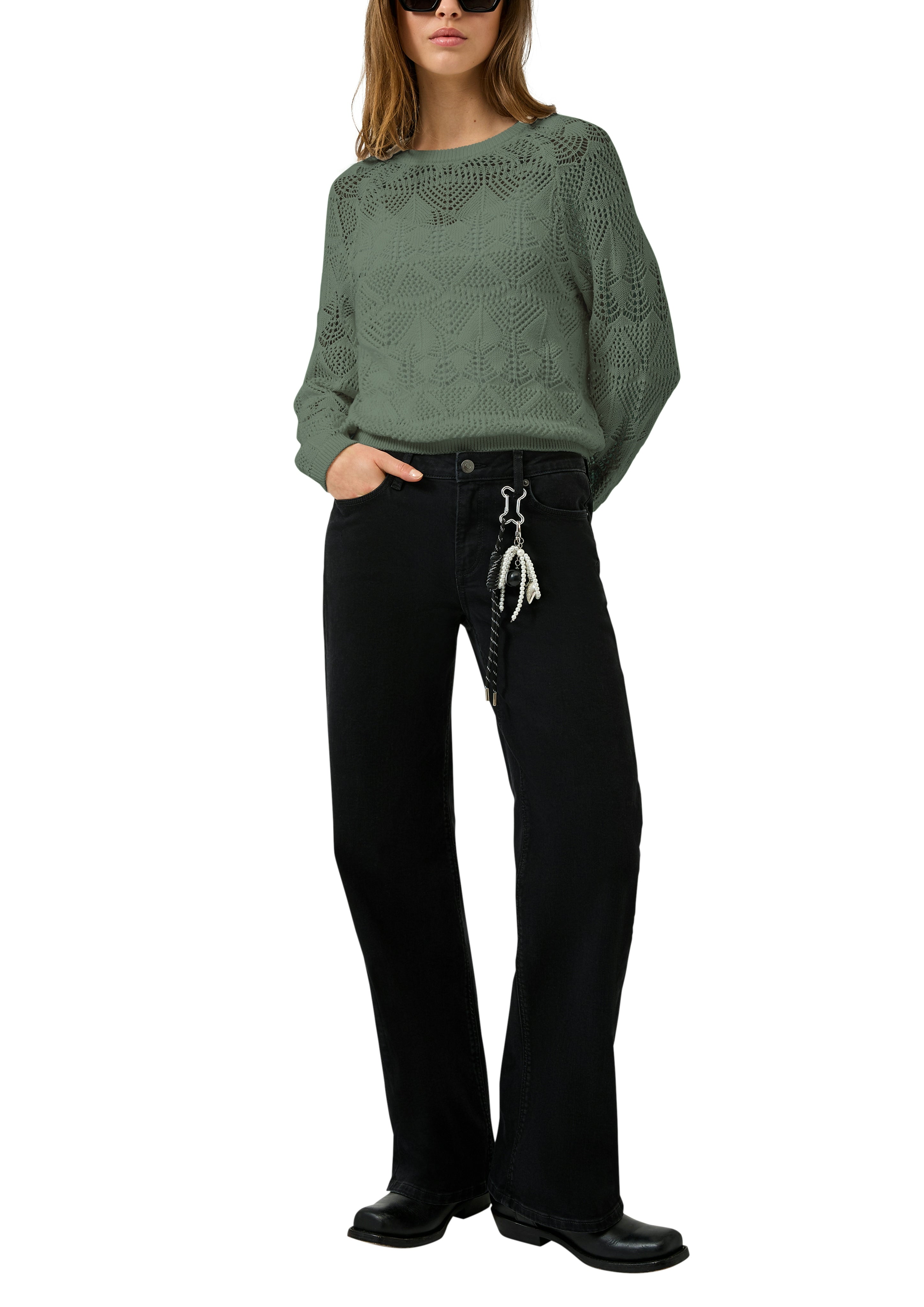 QS by S.Oliver Damen Pullover Green
