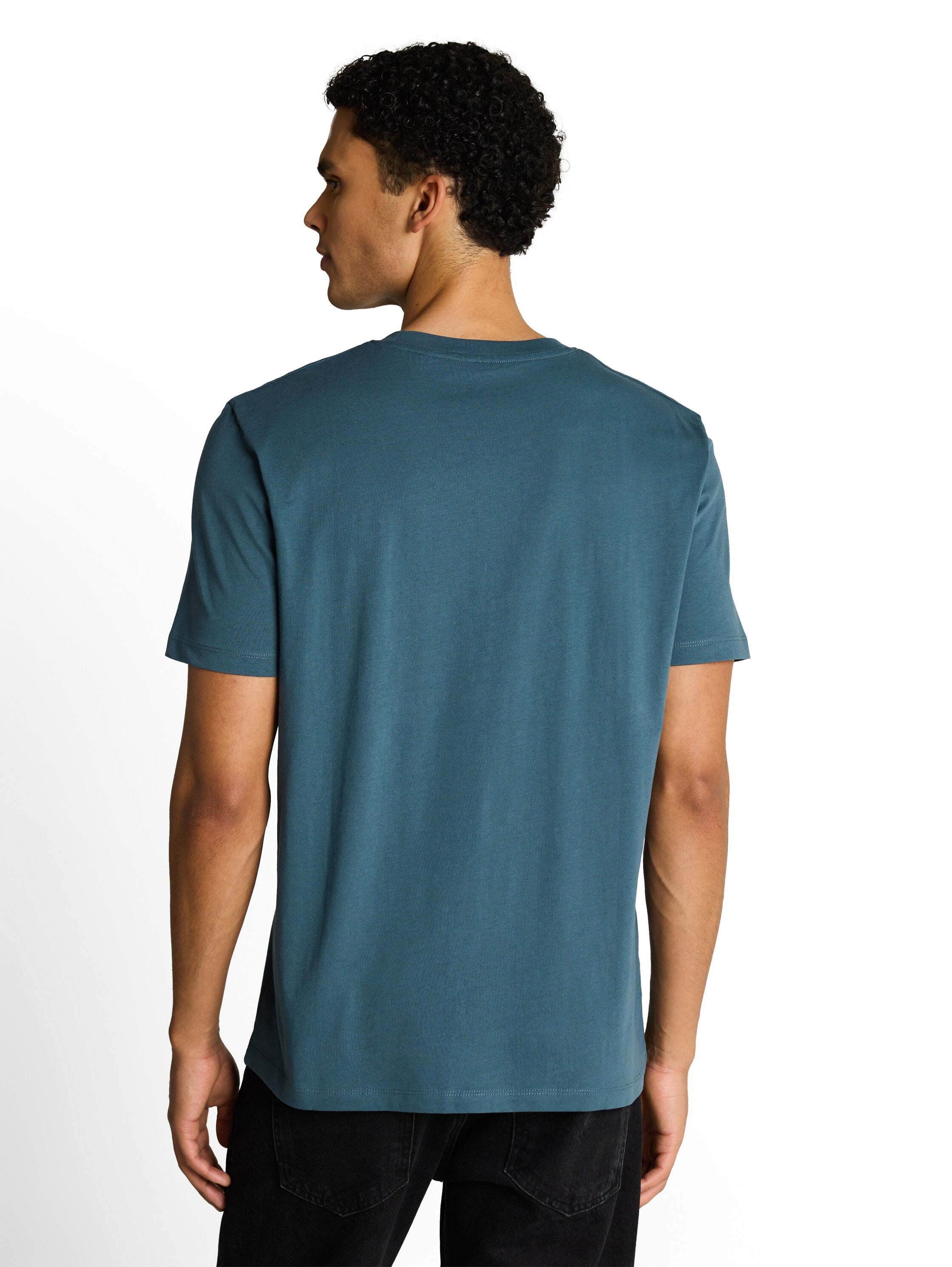 Tom Tailor denim Herren T-Shirts kurz Tide Petrol