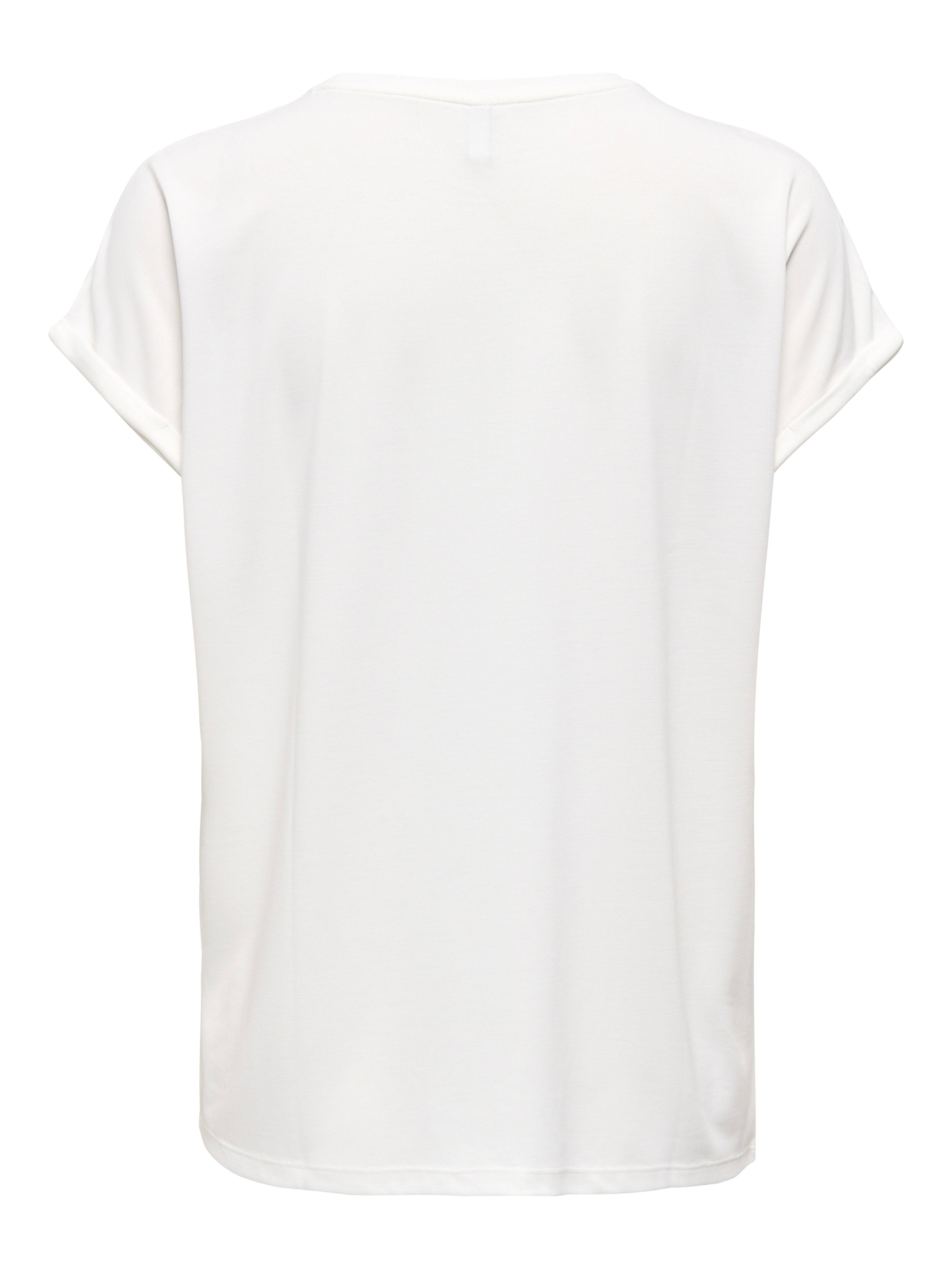 only Damen T-Shirts Cloud Dancer/Wi
