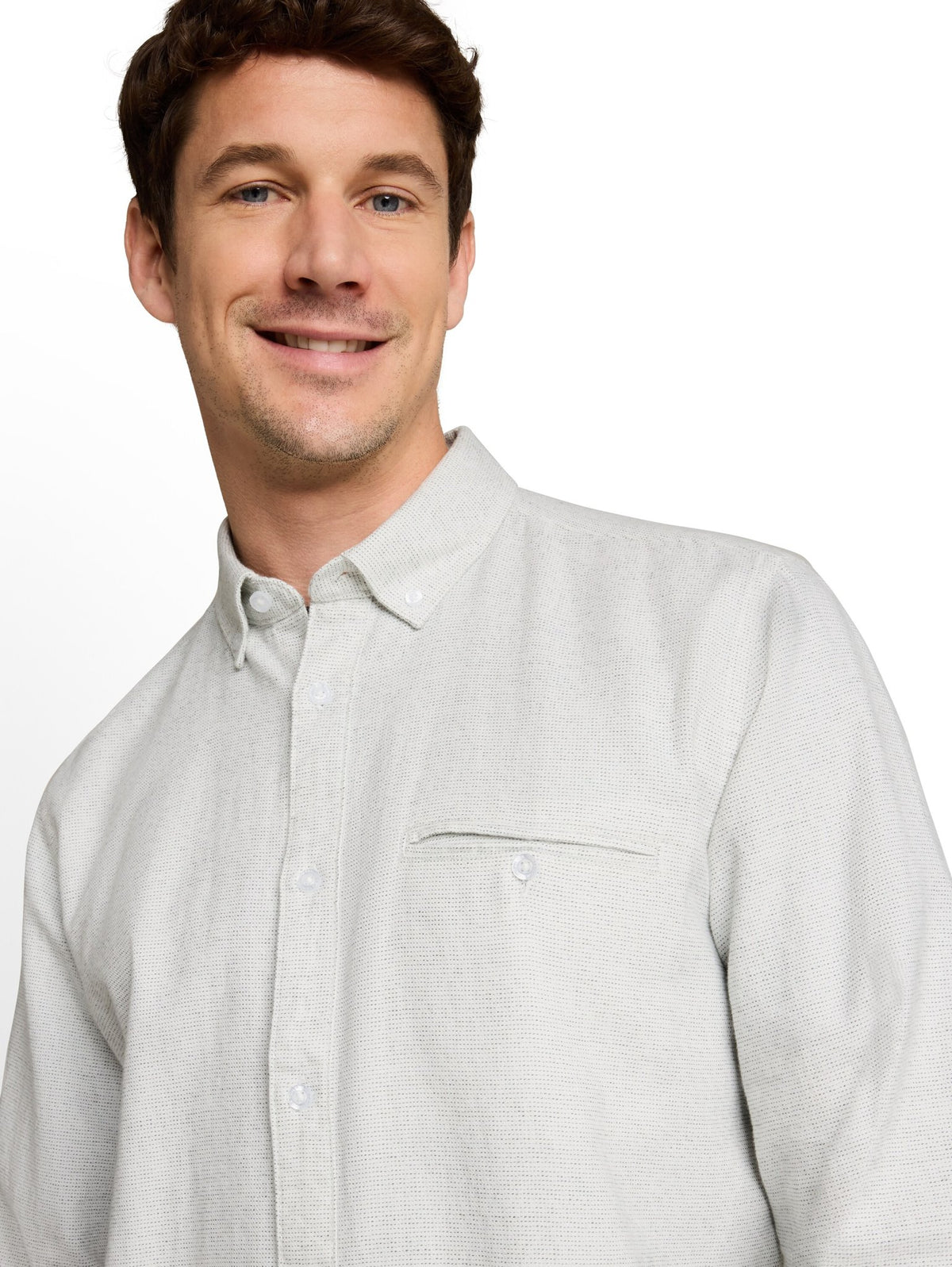 Tom Tailor Herren Hemden lang White Based Gre