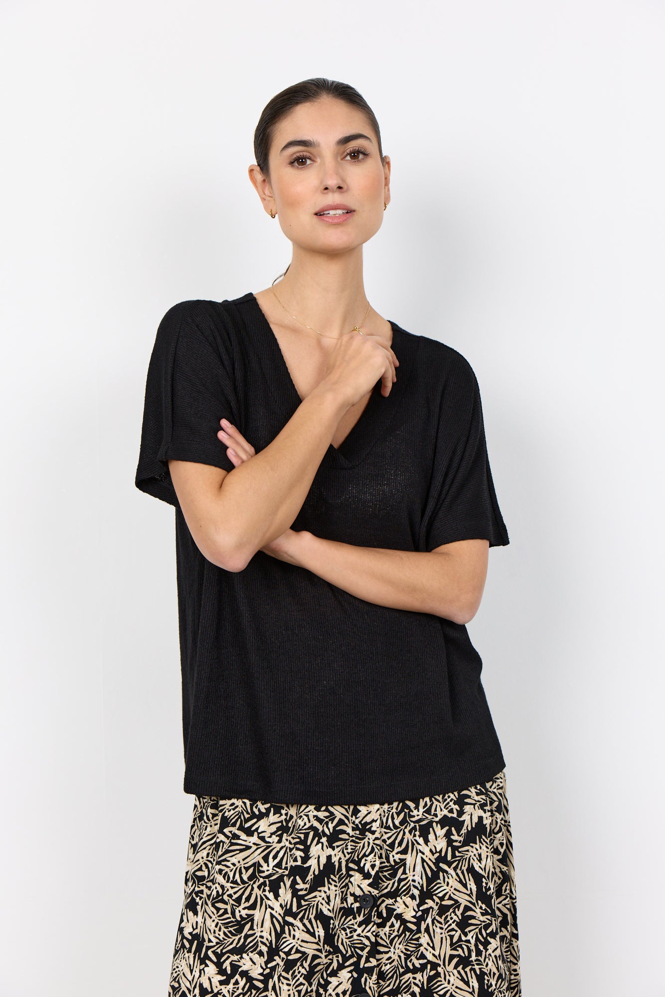 Soya Concept Damen T-Shirts Black