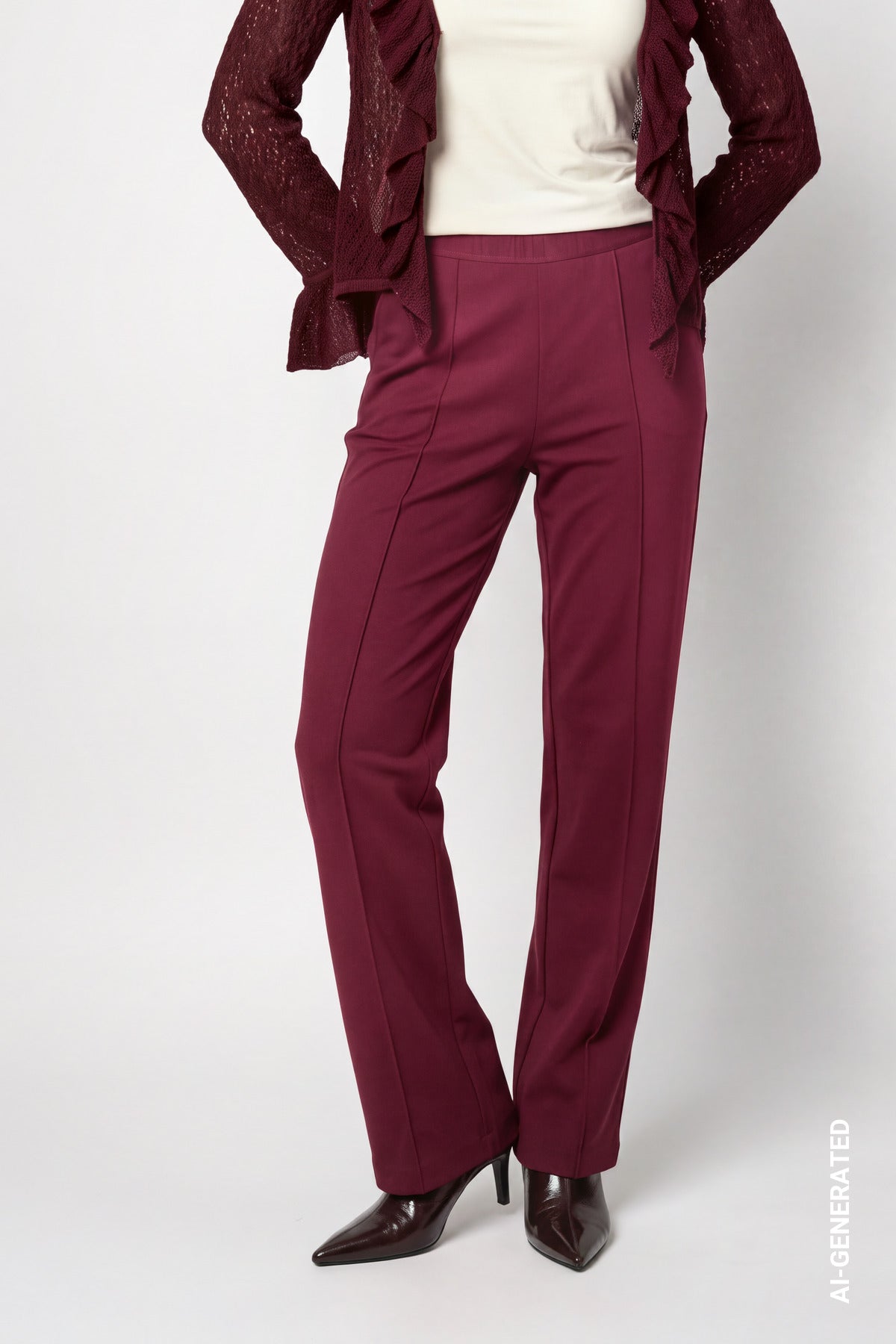 Monari Damen Hosen Dark Bordea