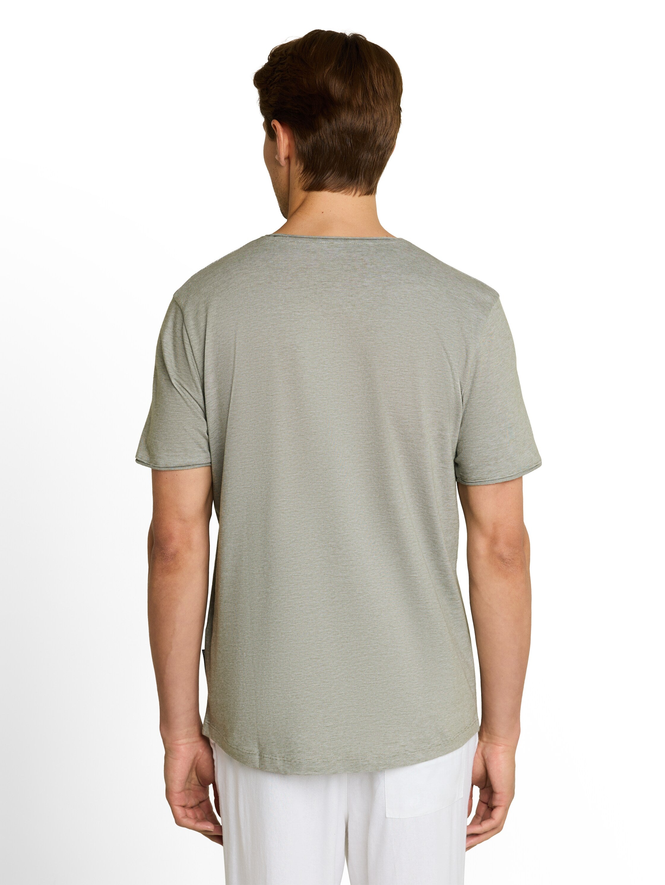 Tom Tailor denim Herren T-Shirts kurz Oak Leaf Green