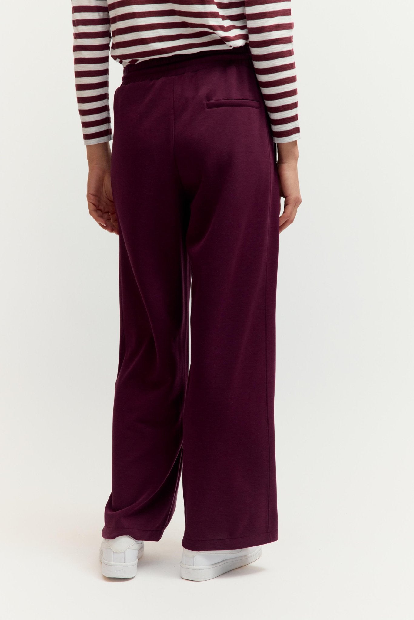 Fashion People Damen Leggings Burgundy