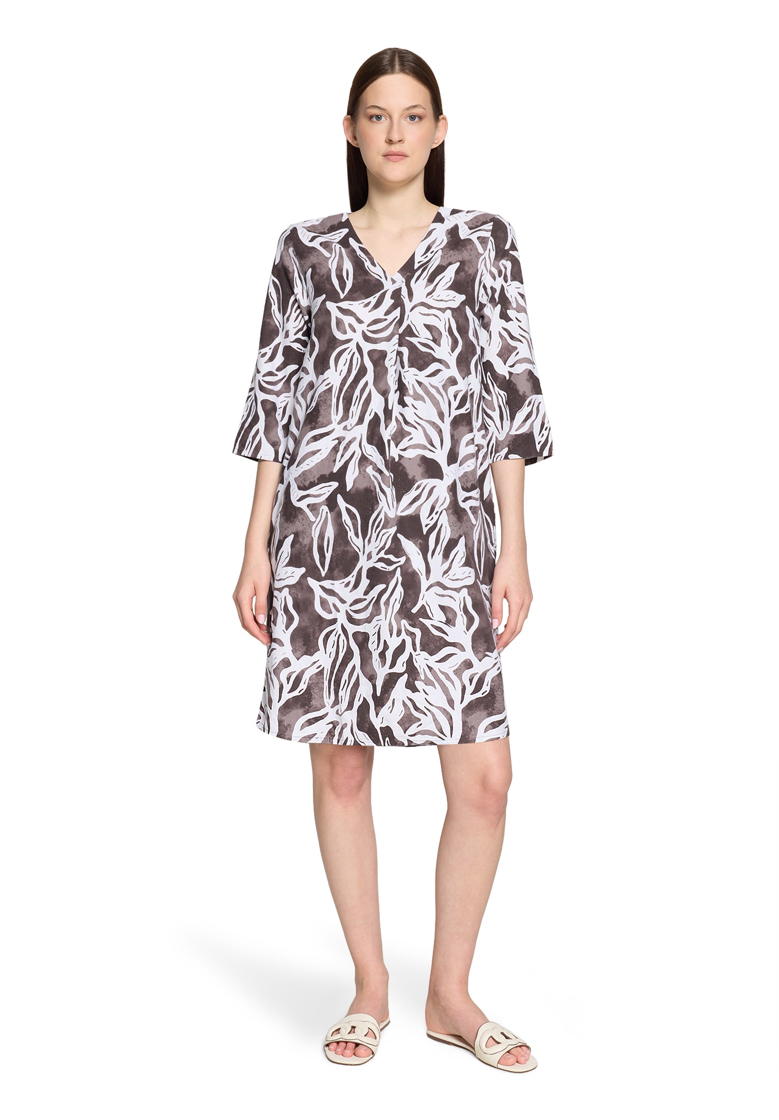 Cartoon Damen Kleider Cream/Brown