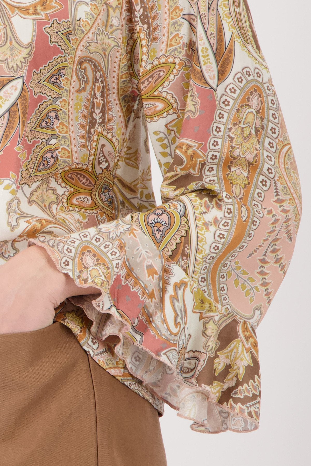 Monari Damen Blusen Mocca Gemus