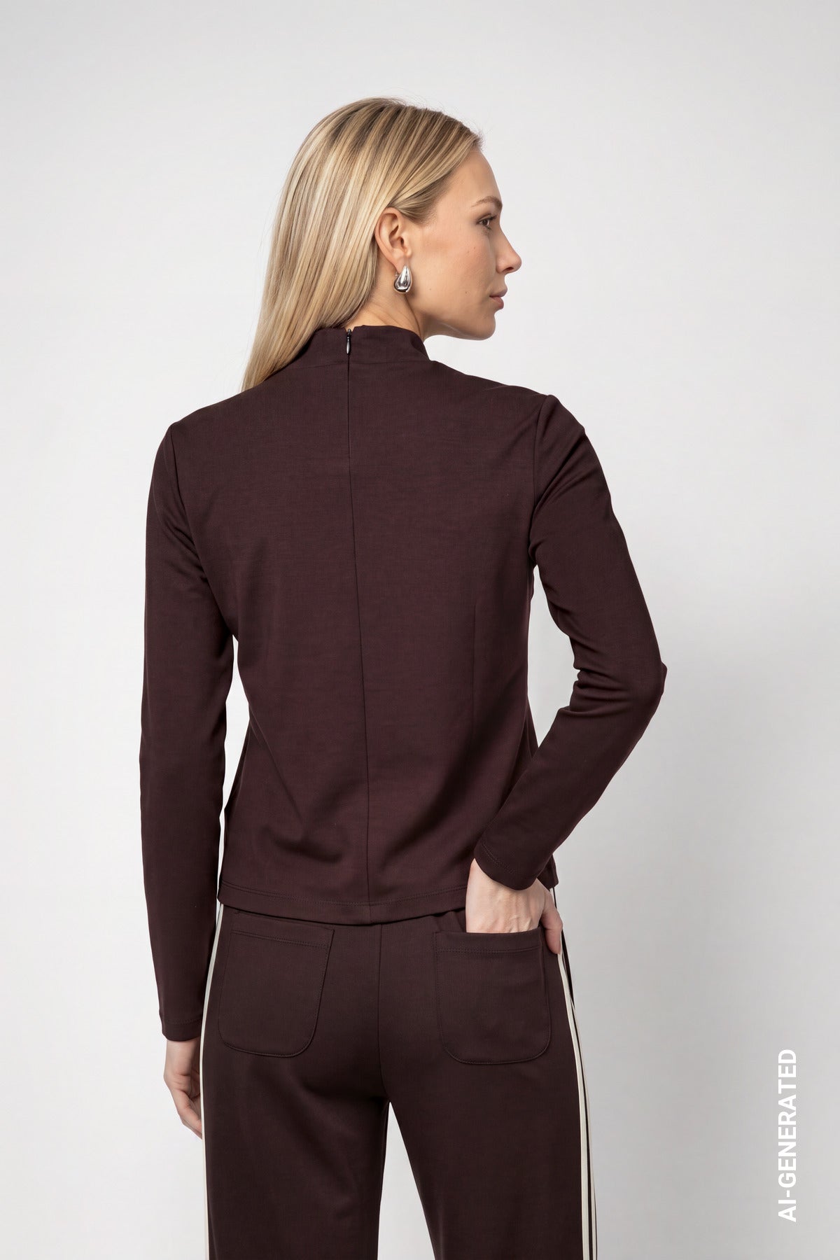 Monari Damen T-Shirts Black Coffe