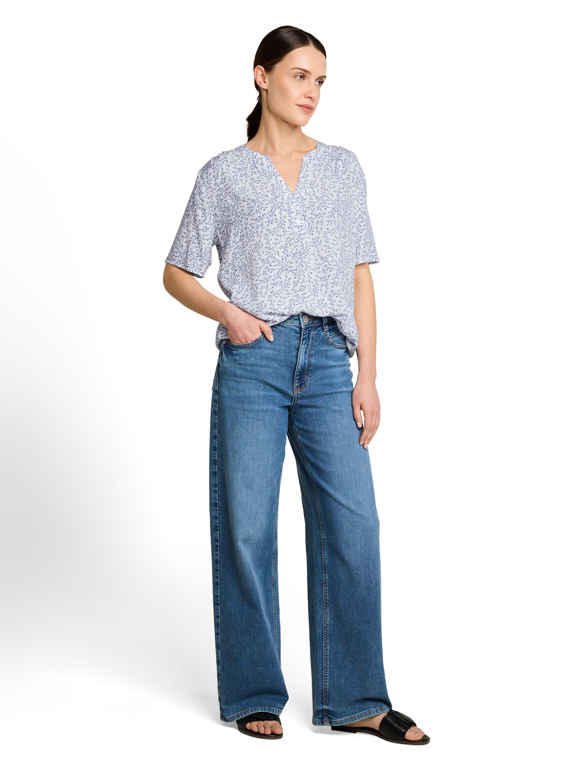 Tom Tailor Damen Blusen White Small Lea