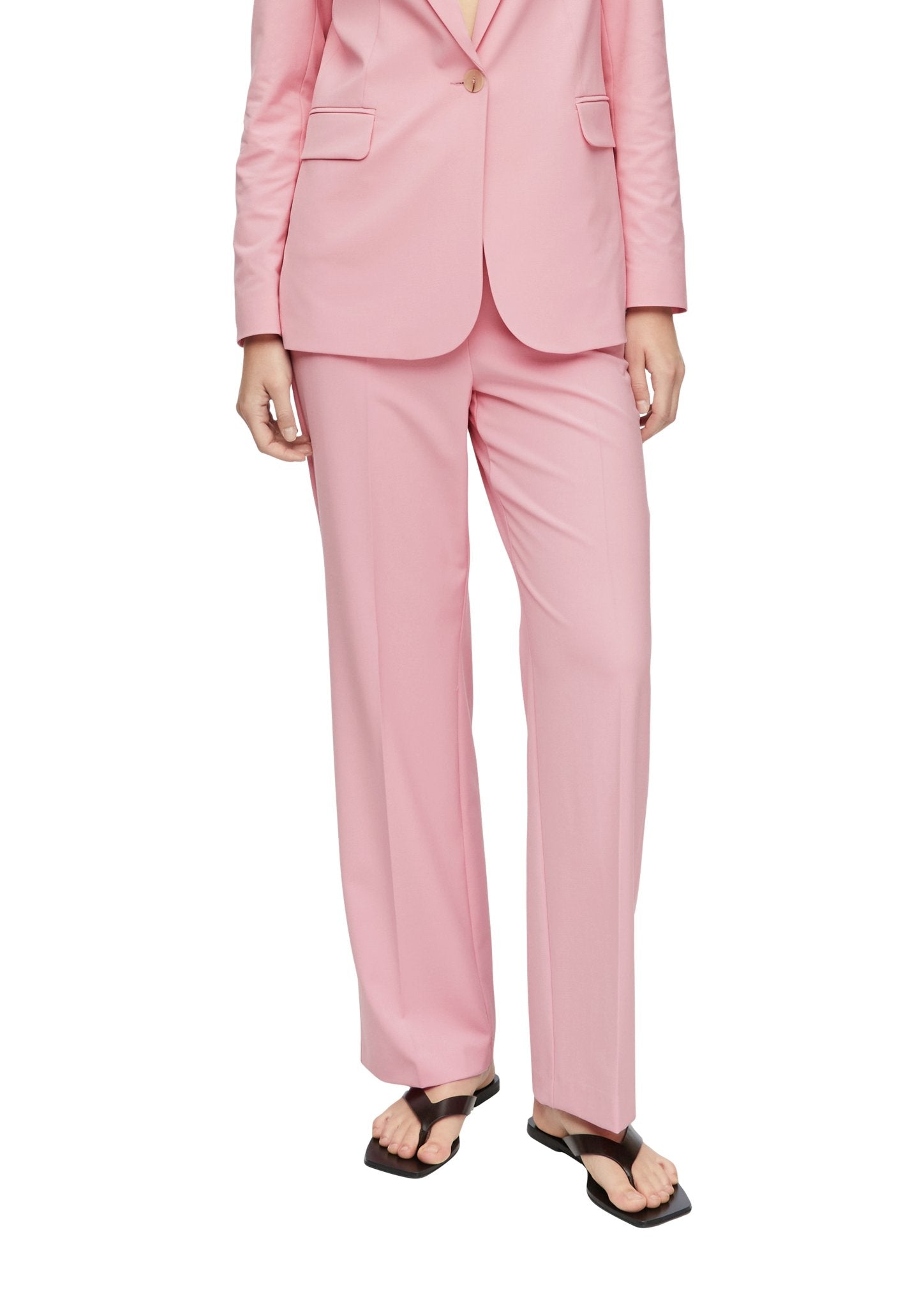 Comma Damen Hosen Lilac/Pink