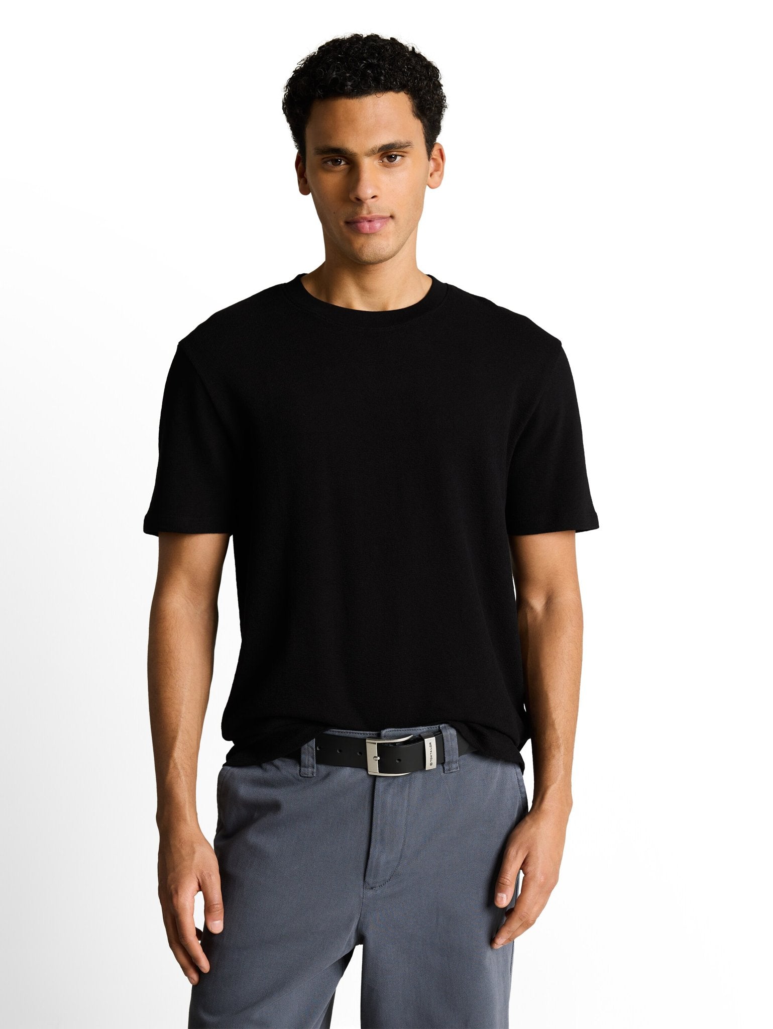 Tom Tailor denim Herren T-Shirts kurz Black