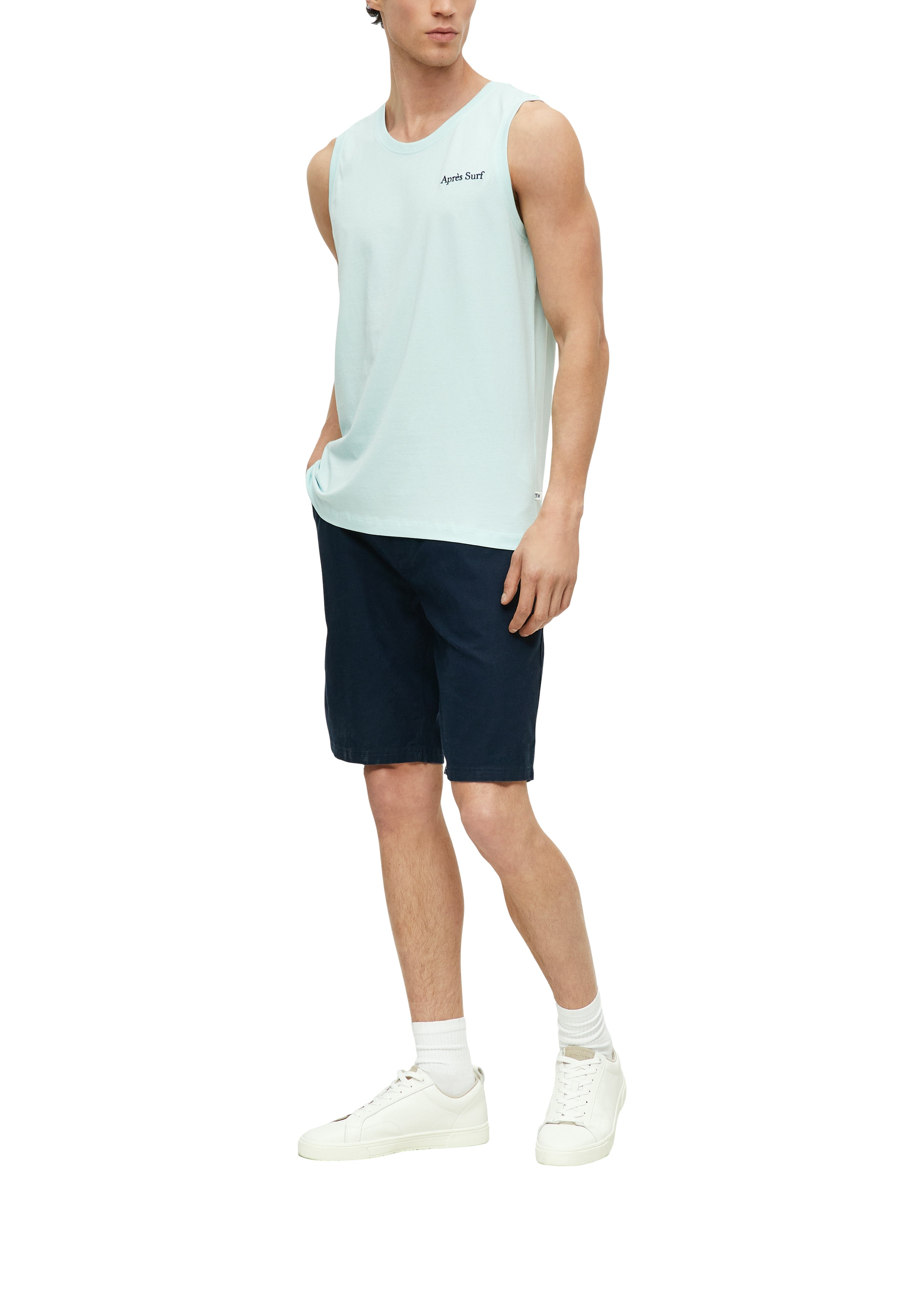 S. Oliver red Herren T-Shirts kurz Blue Green