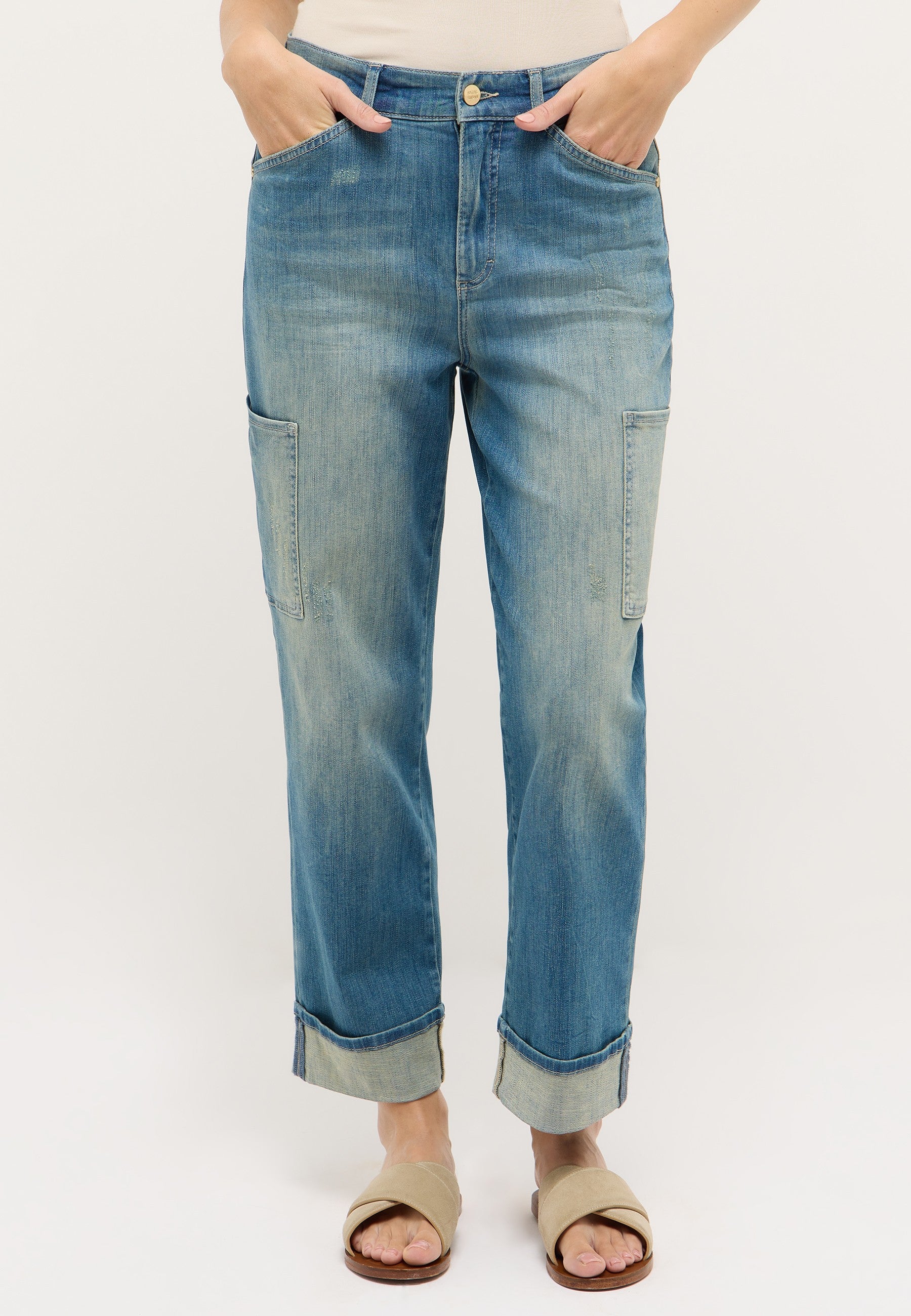 Angels Damen Jeans  Light Blu