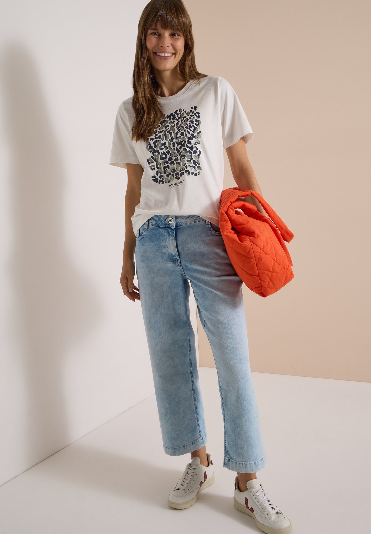 Cecil Damen T-Shirts Vanilla W