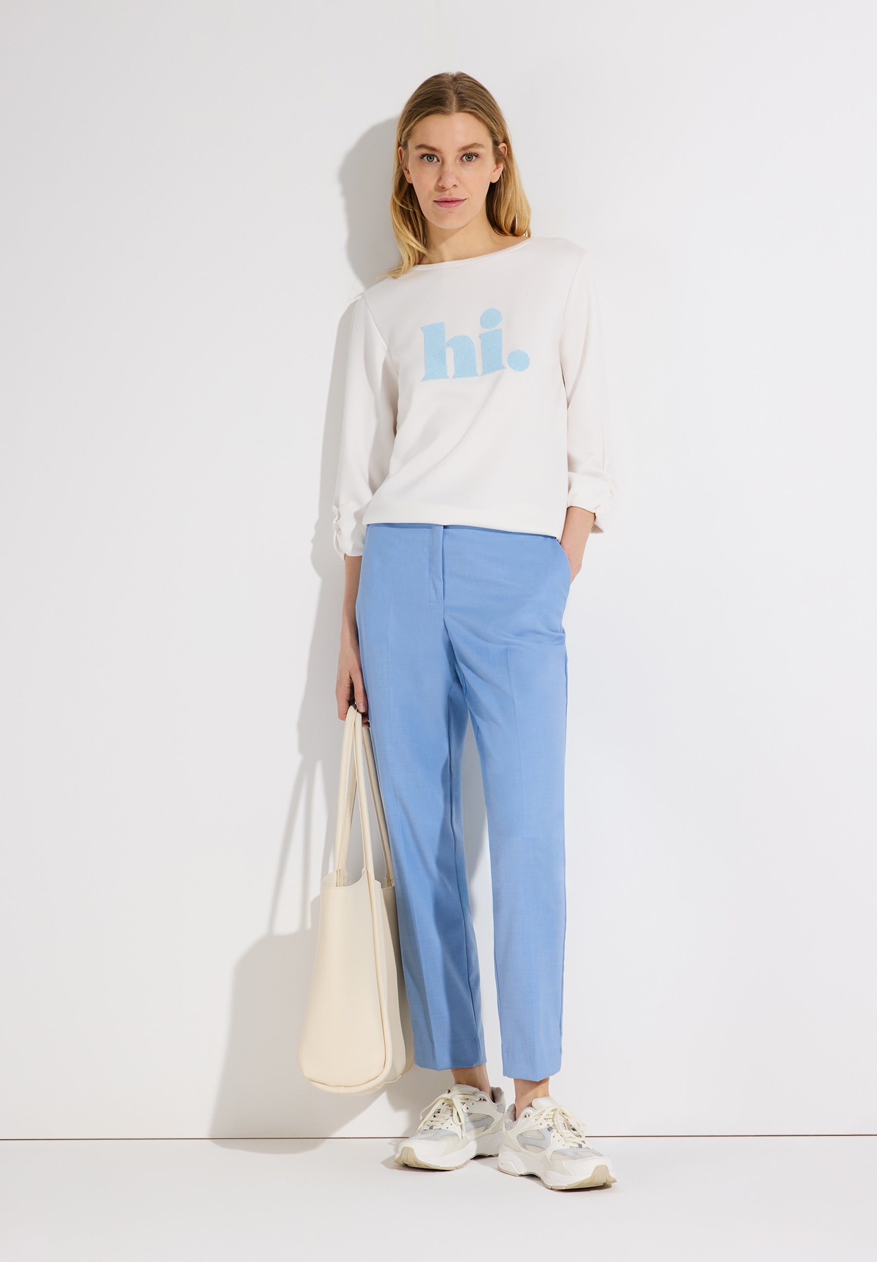 More & More Damen Hosen Fresh Skyb