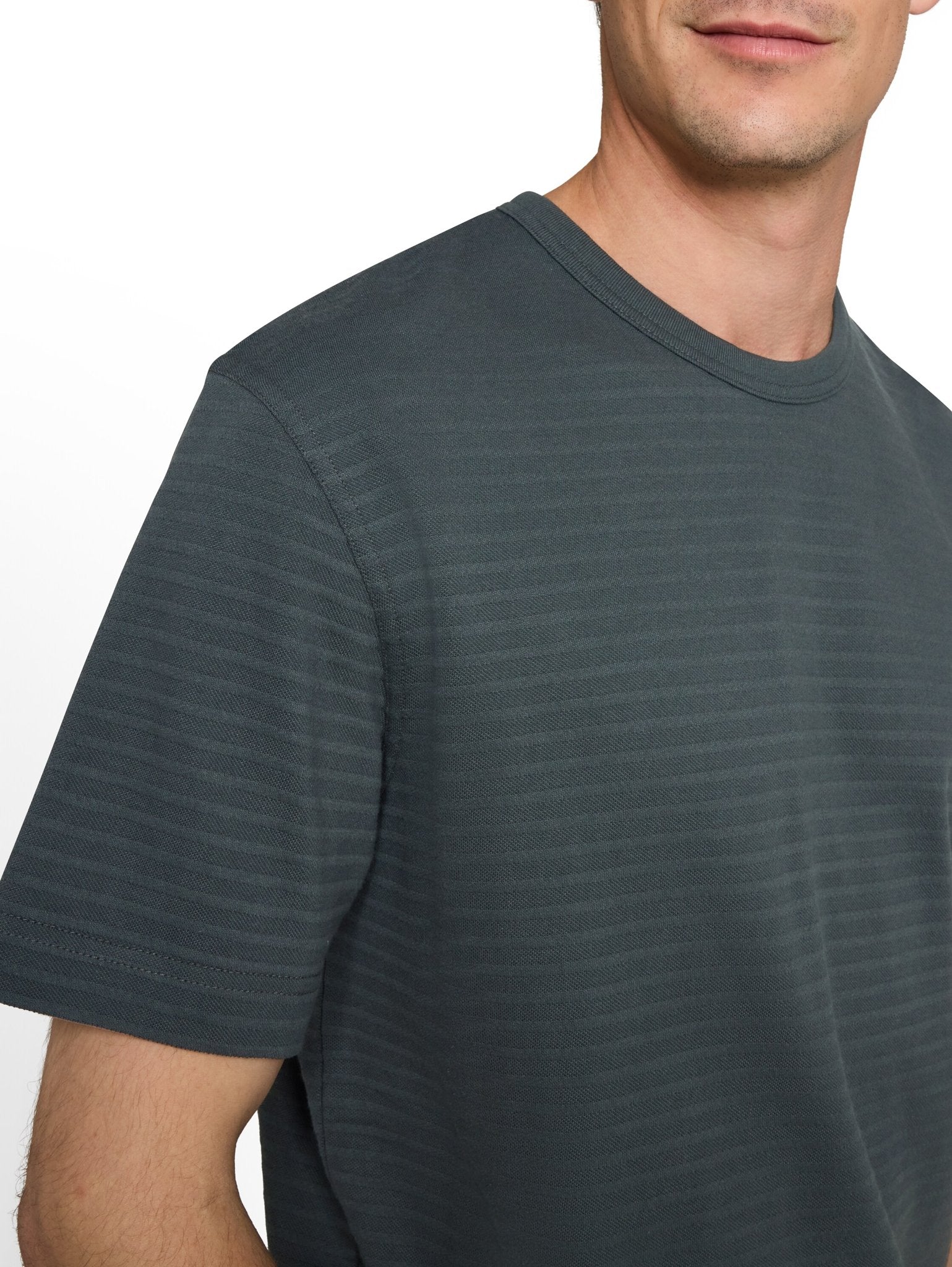 Tom Tailor Herren T-Shirts kurz Darkest Olive
