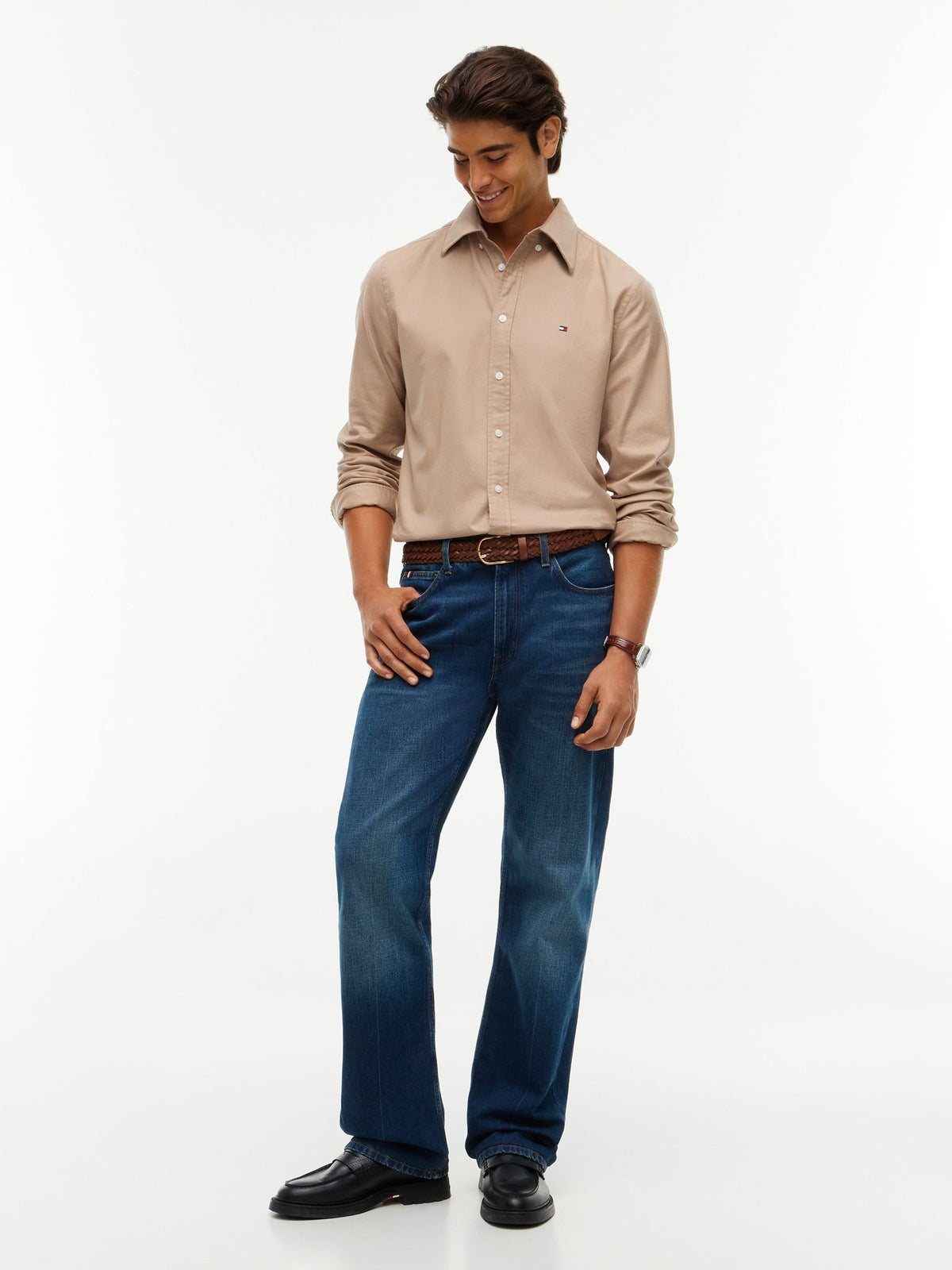 Tommy Hilfiger Herren Hemden Afe Beige