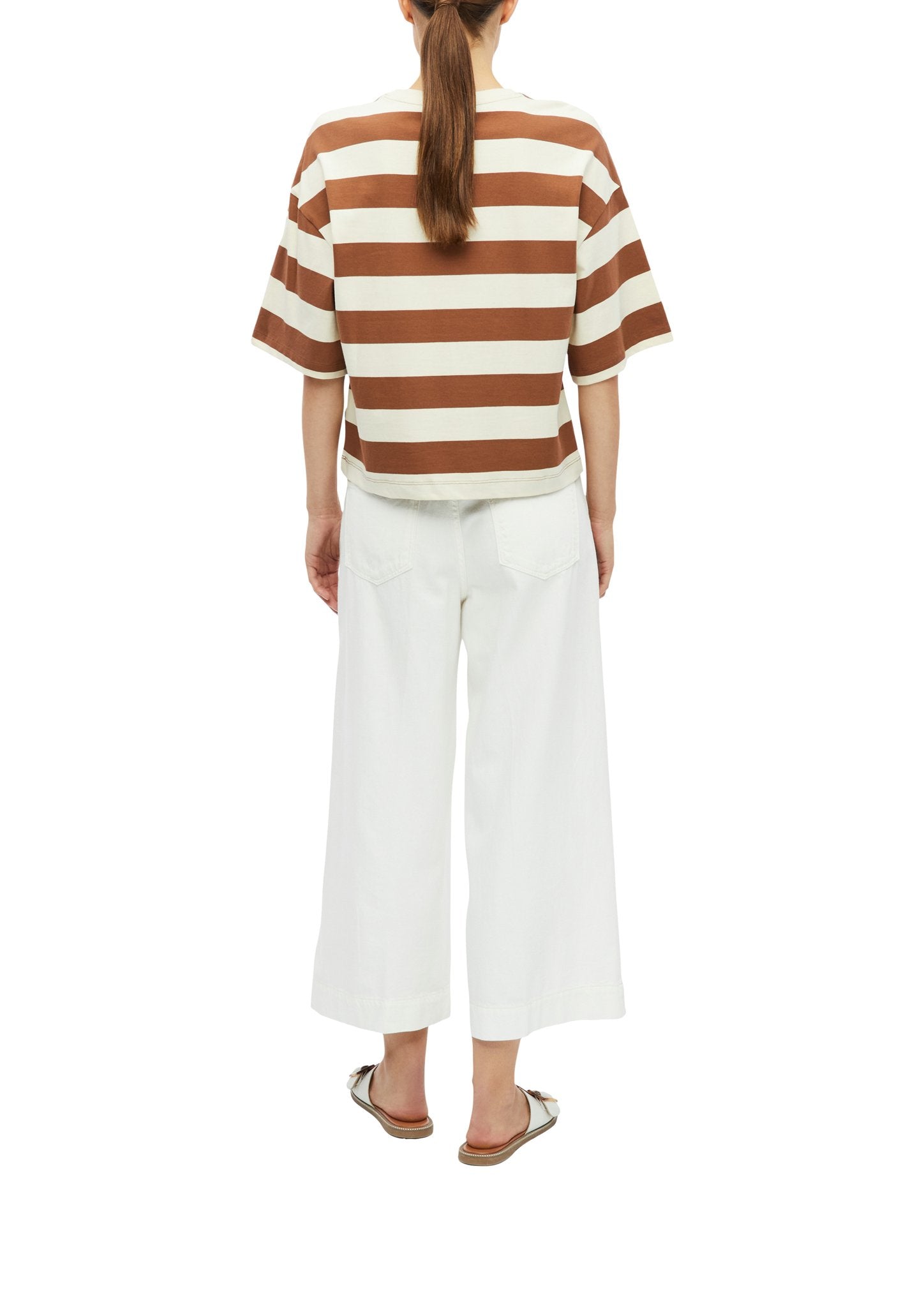 S. Oliver red Damen T-Shirts Brown