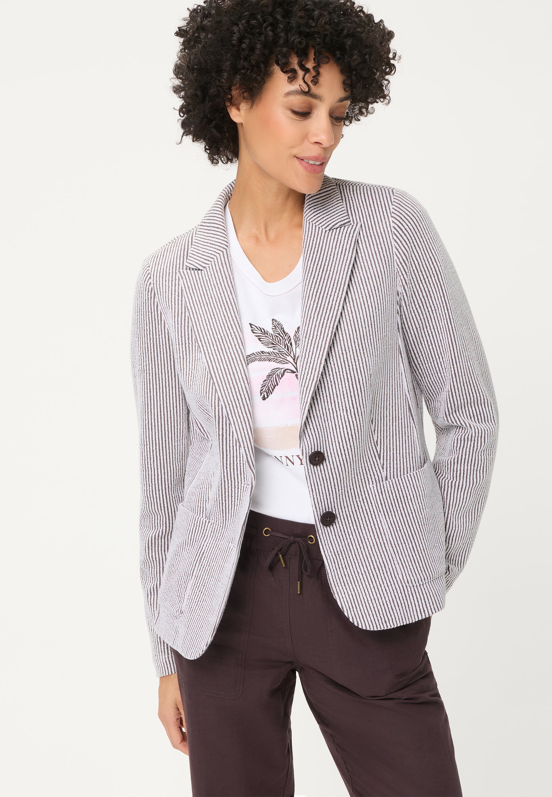 Olsen Damen Blazer  Dark Brow