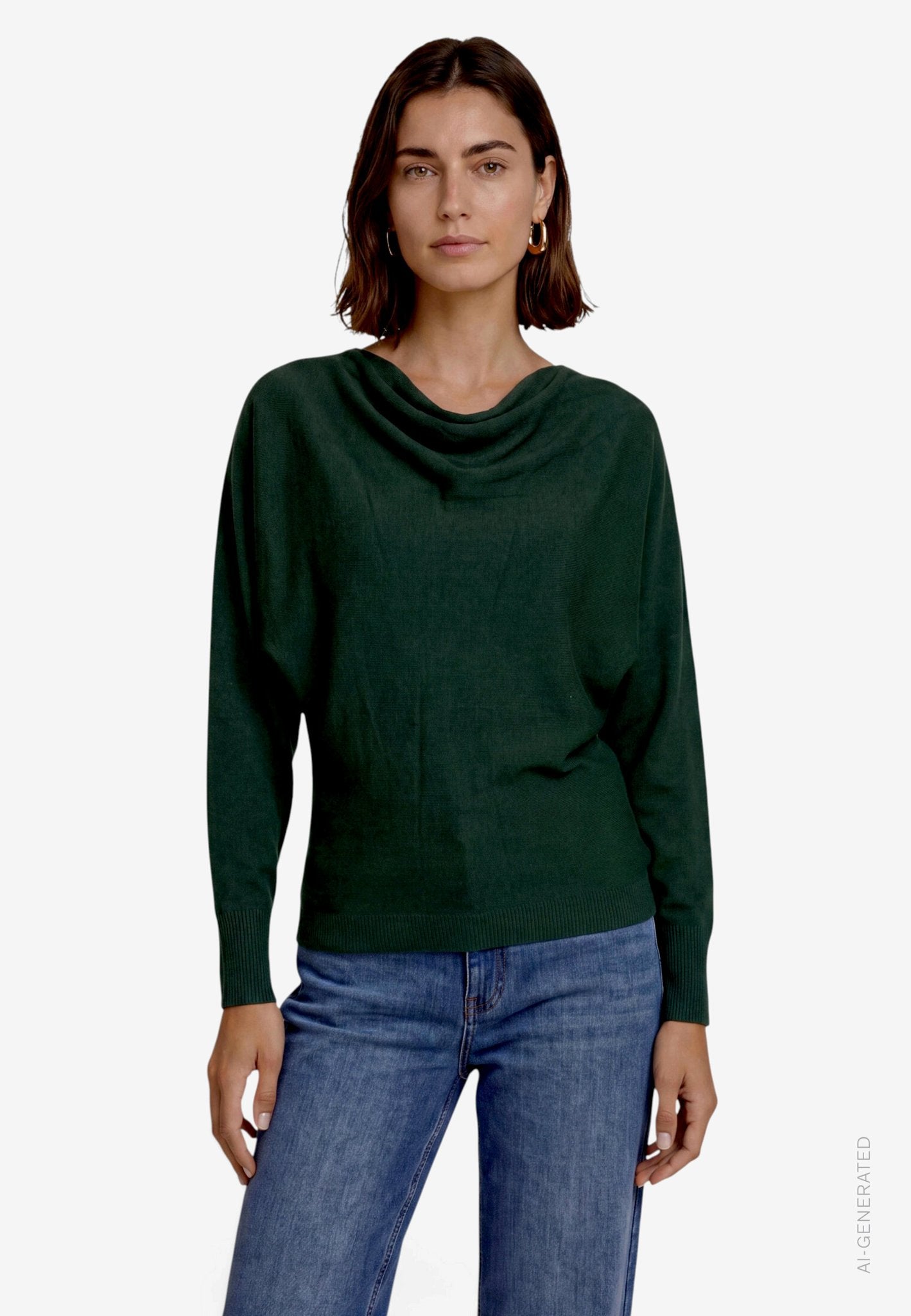 Zero Damen Pullover Green Forest