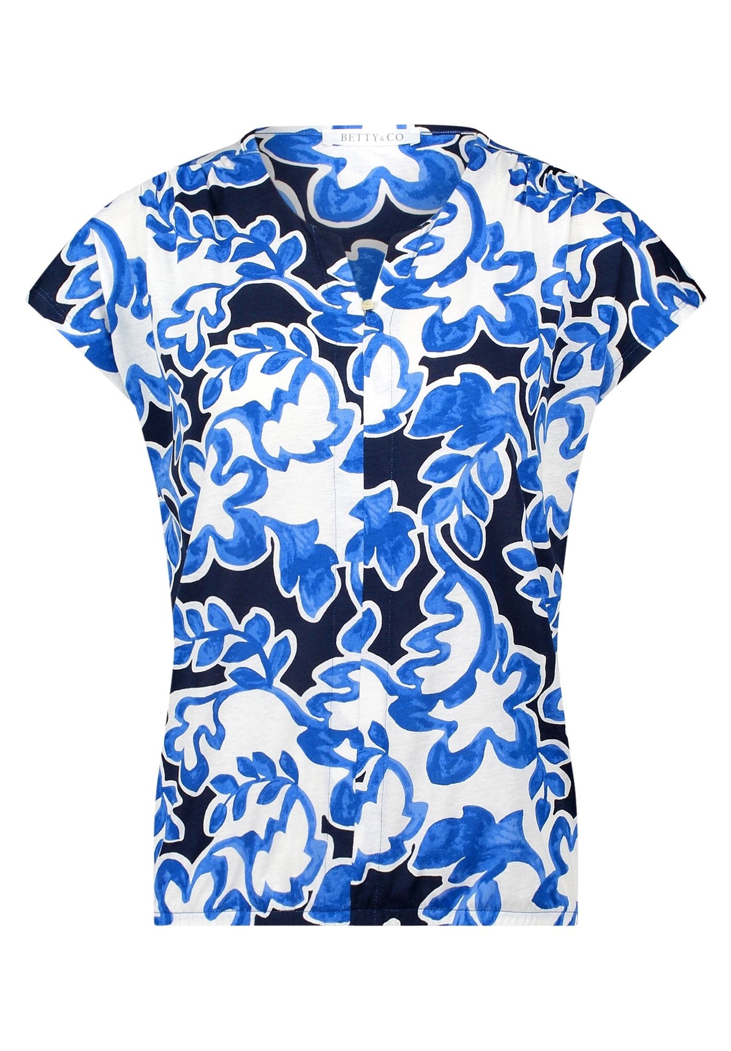 Betty & Co Damen T-Shirts Cream/Dark Blue