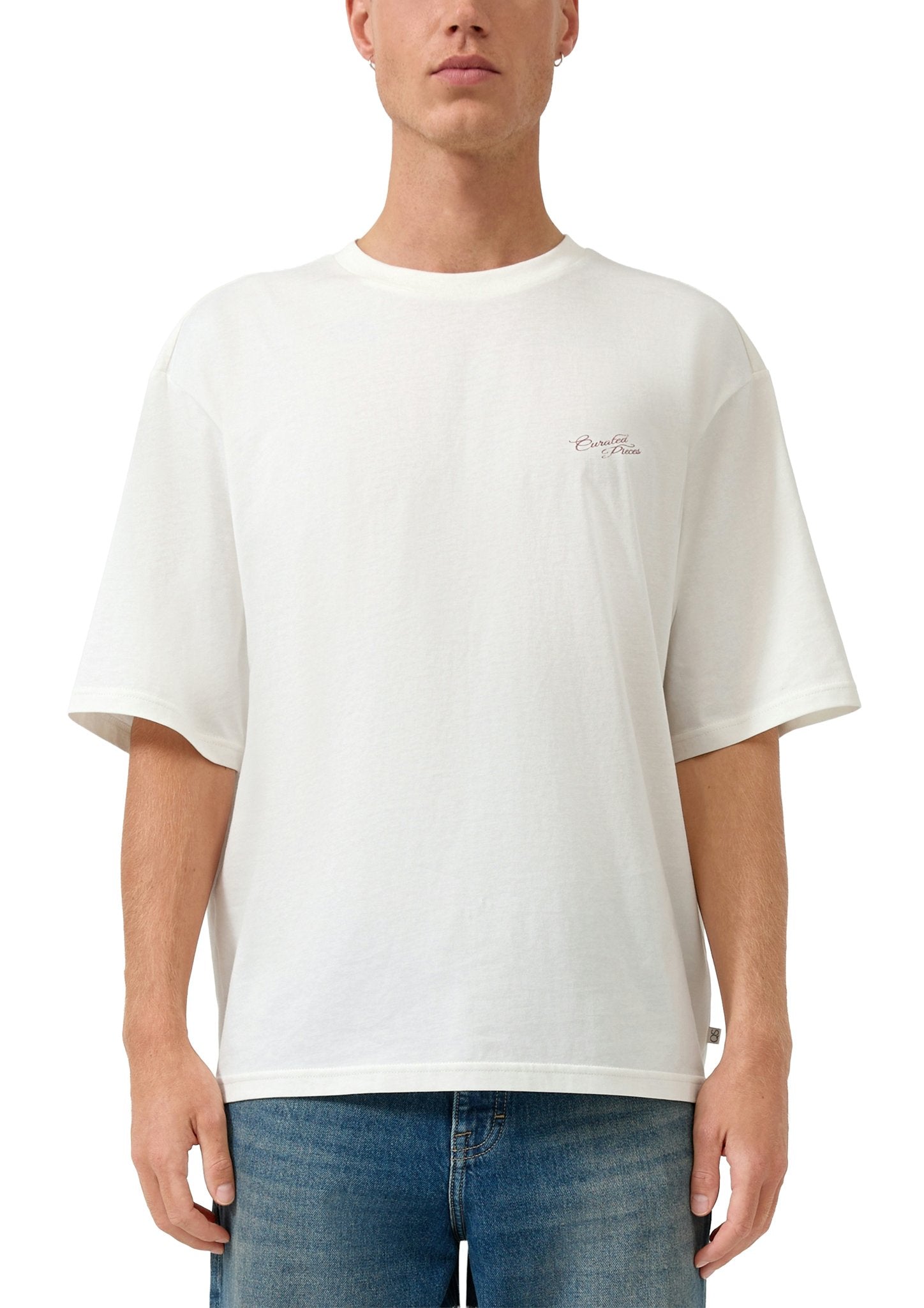 QS by S.Oliver Herren T-Shirts kurz White
