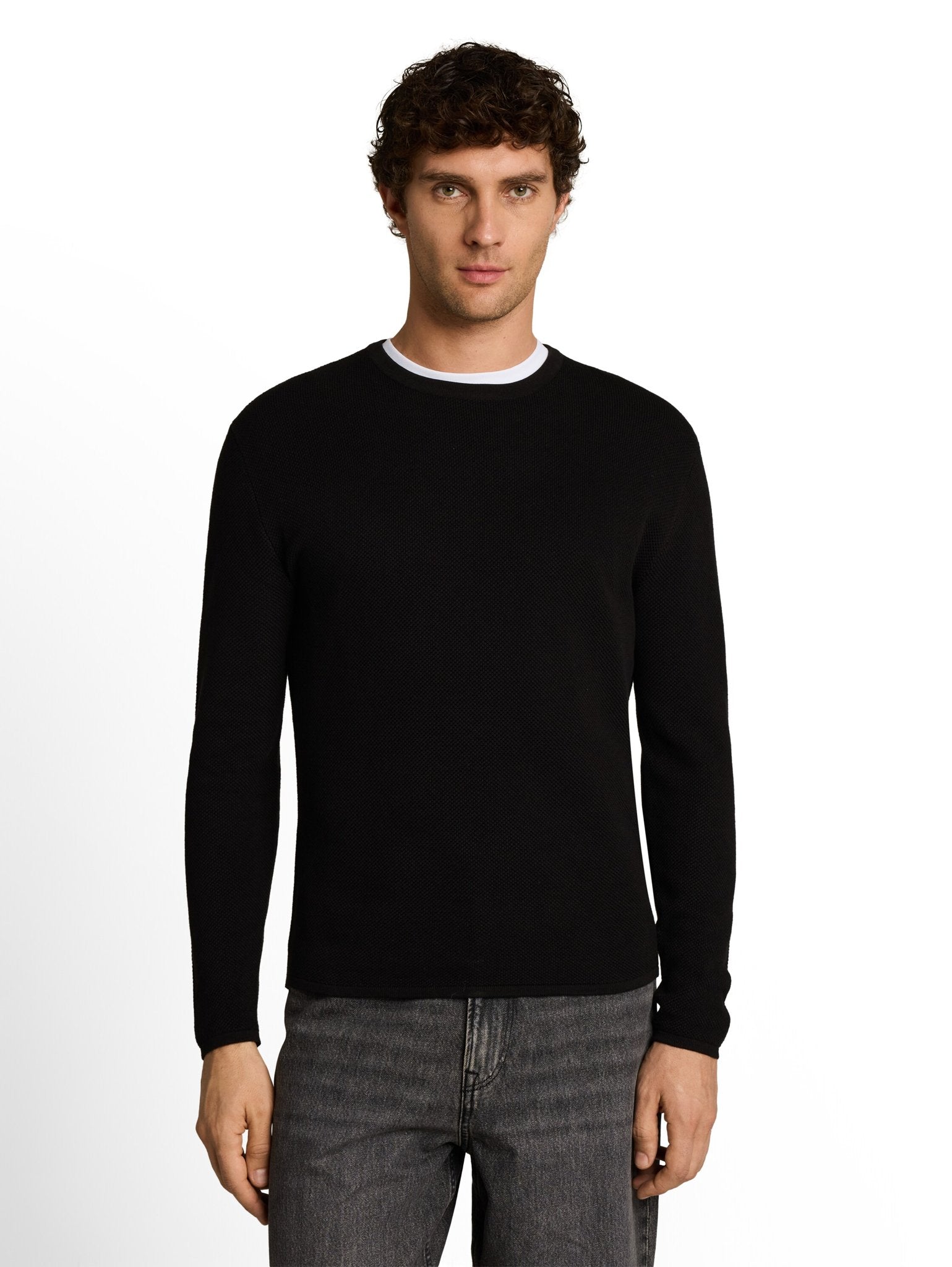Tom Tailor denim Herren Pullover Black