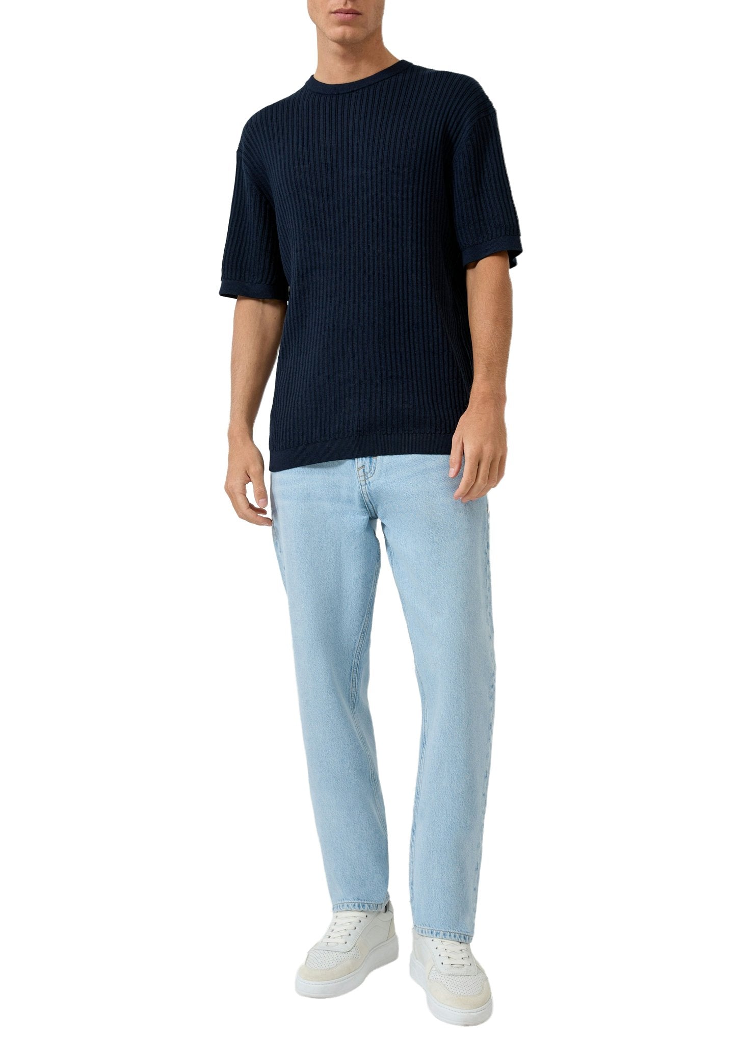 QS by S.Oliver Herren T-Shirts kurz Blue