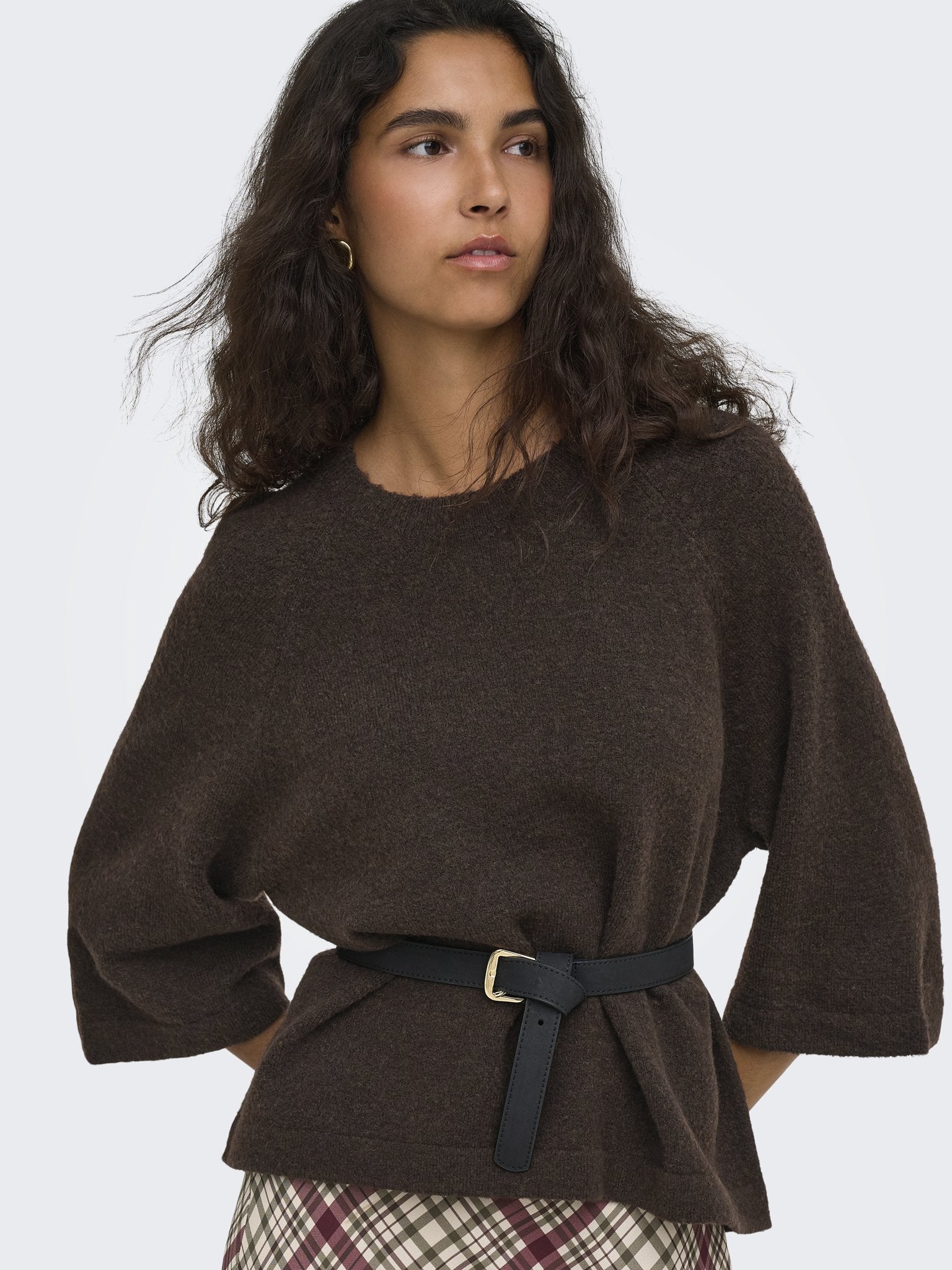 only Damen Pullover Coffee Bean/Mel